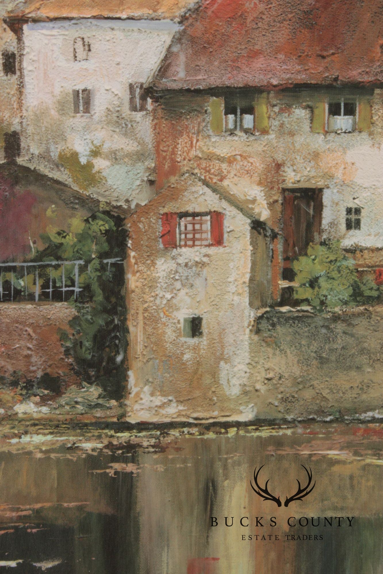 Roger Duvall Custom Framed Print on Canvas, 'La Seyne-Sur-Mer'