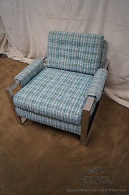 Mid Century Modern Milo Baughman Style Lounge Chair
