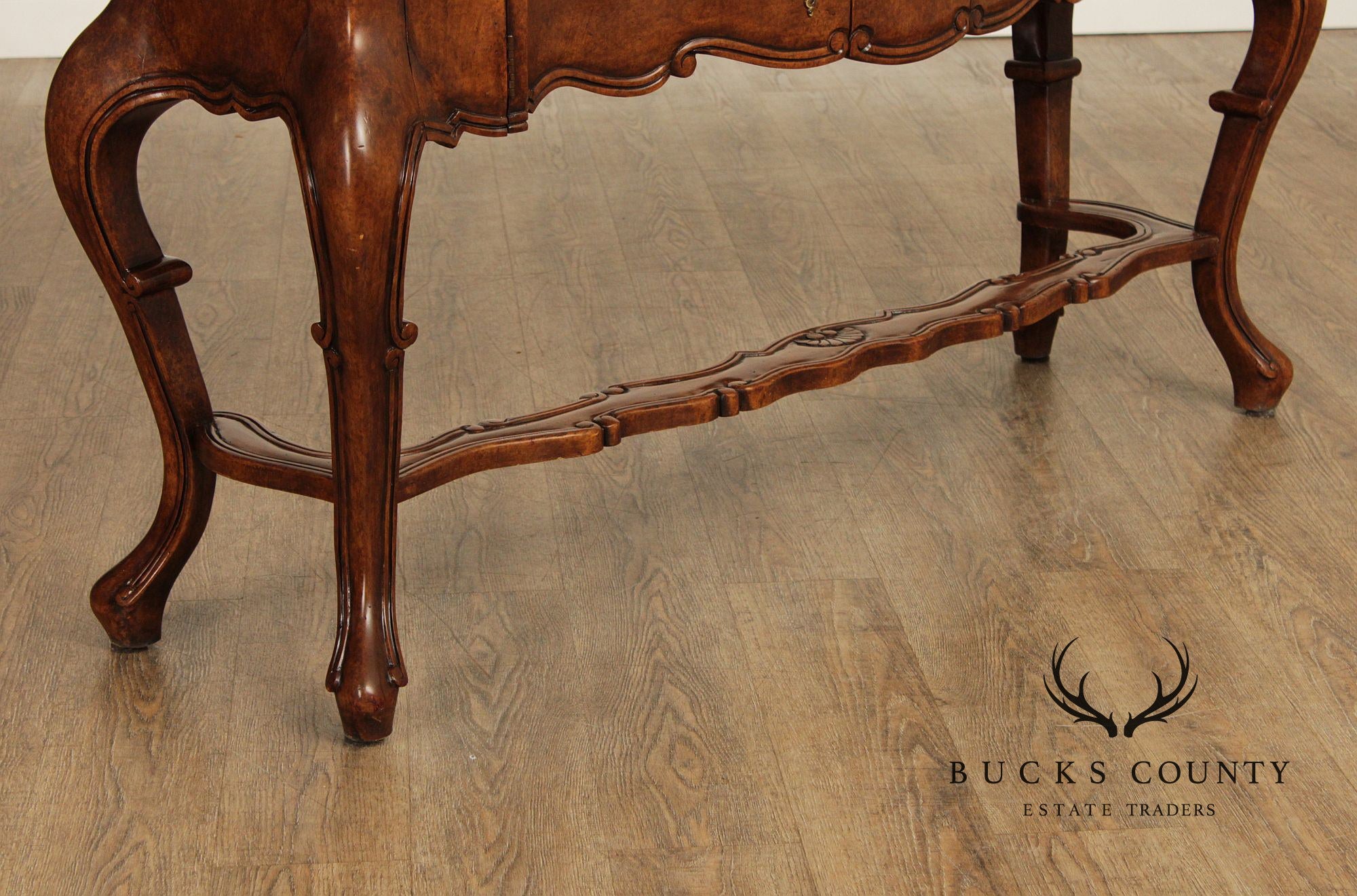 Italian Renaissance Style Burl Finish Sideboard Server