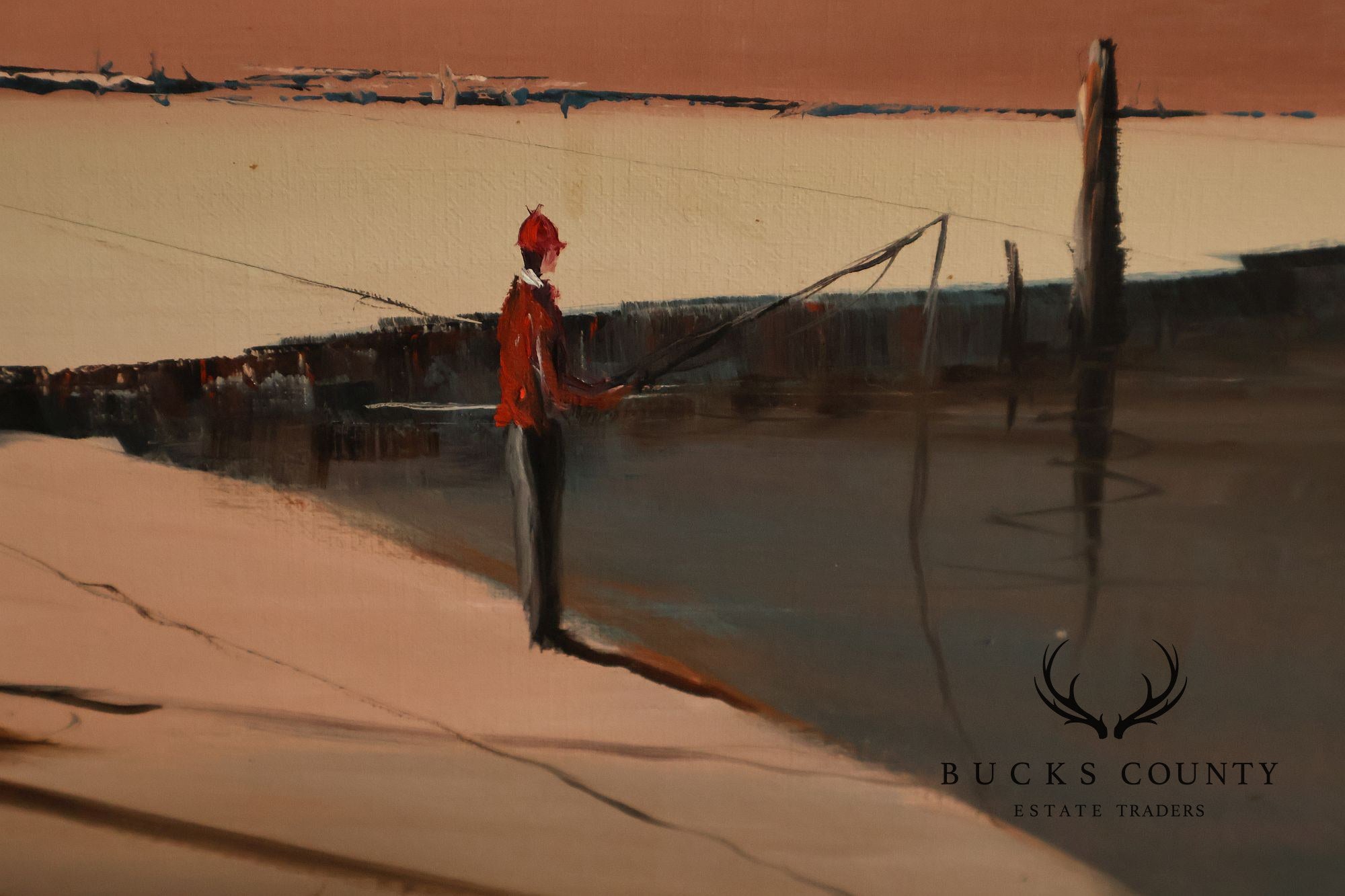 John Stancin Surrealist Oil Painting, Deserted