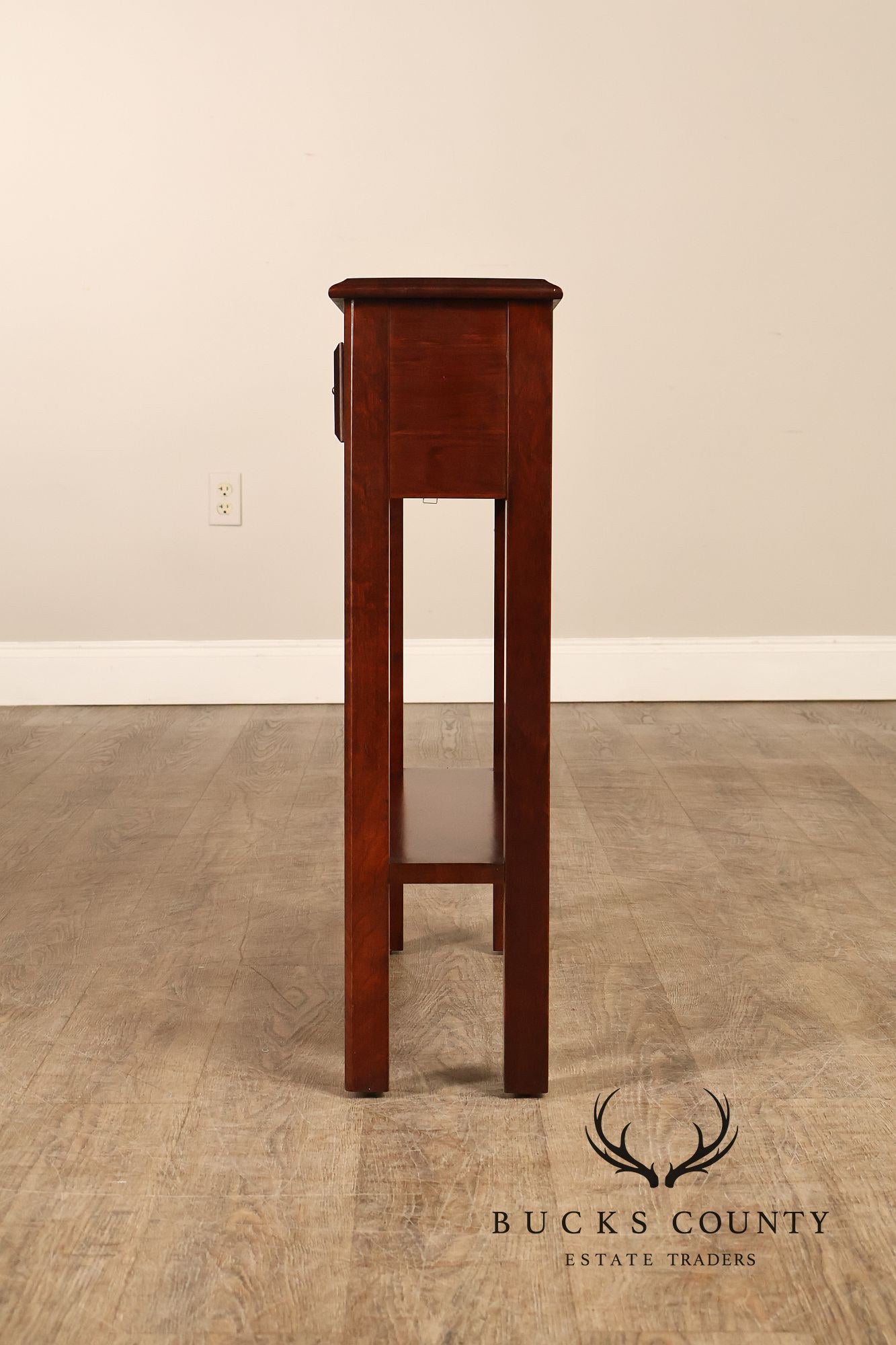 Chippendale Style Narrow One Drawer Small Console Table