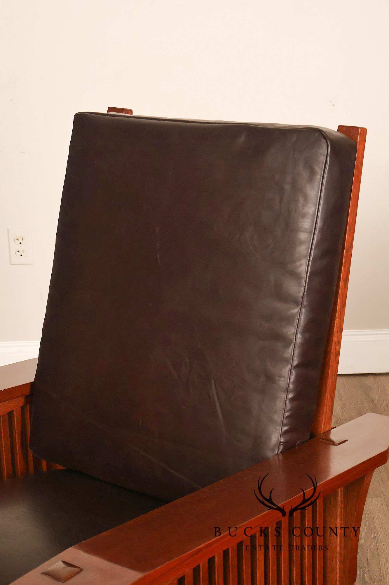 Stickley Mission Collection Oak Bent Arm Morris Chair