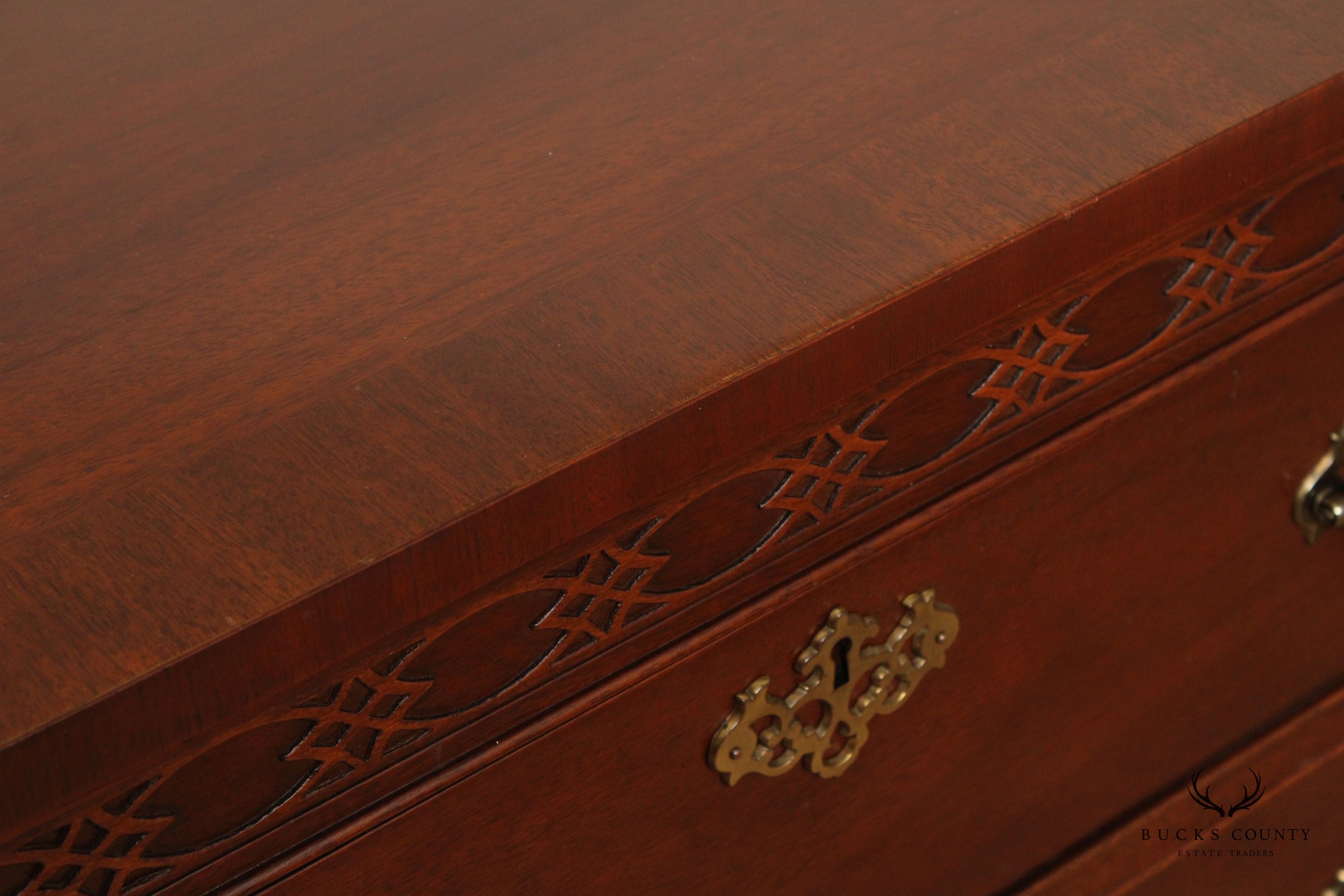 Baker Furniture Chippendale Style Mahogany Dresser