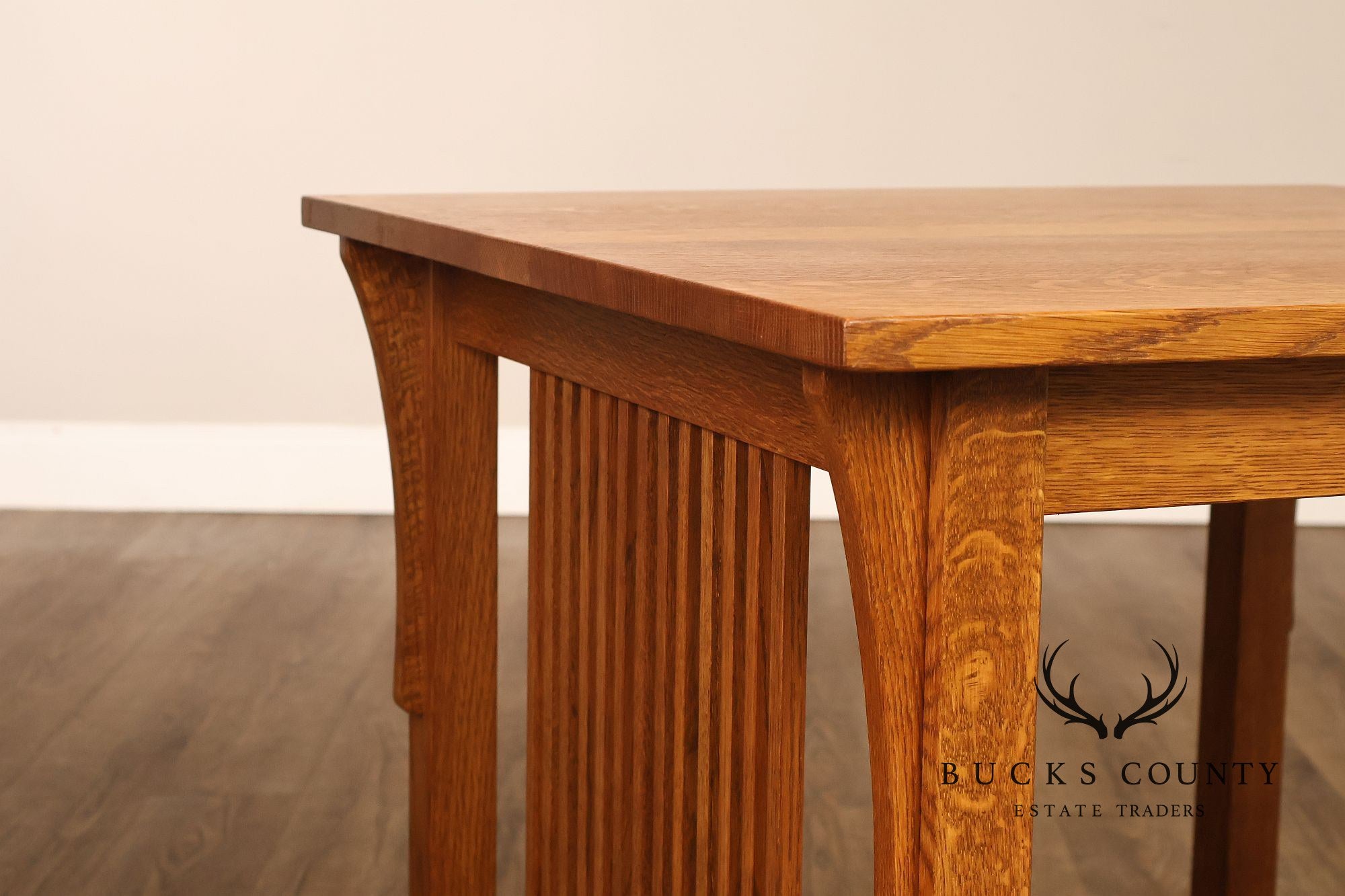 Stickley Mission Collection Oak Spindle Lamp Table