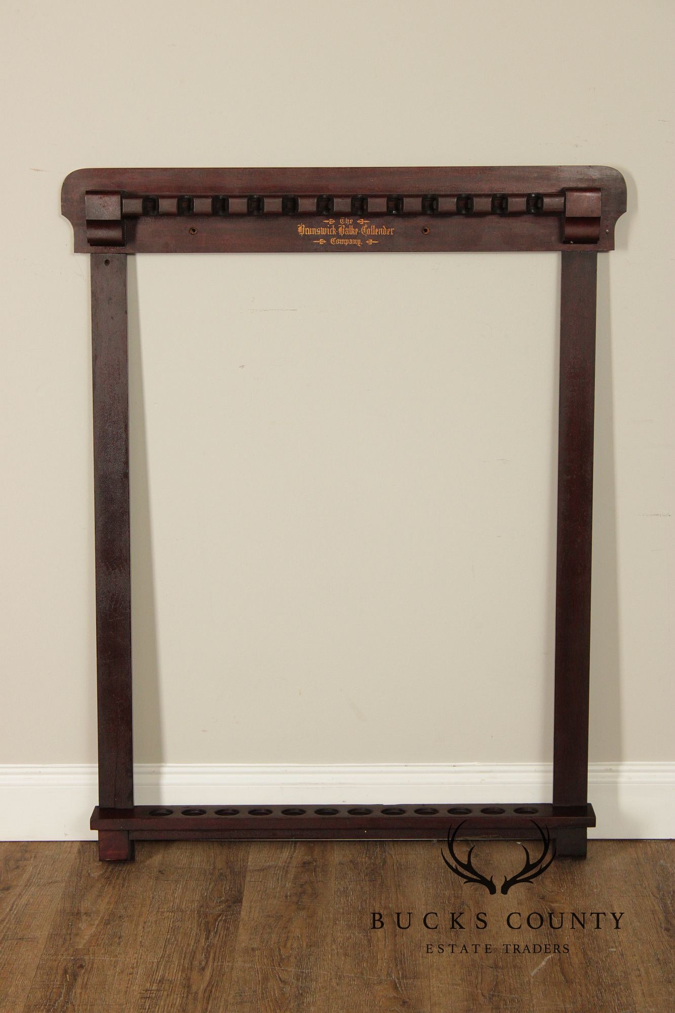 Antique Brunswick Balke Collender Company Billiards Cue Rack