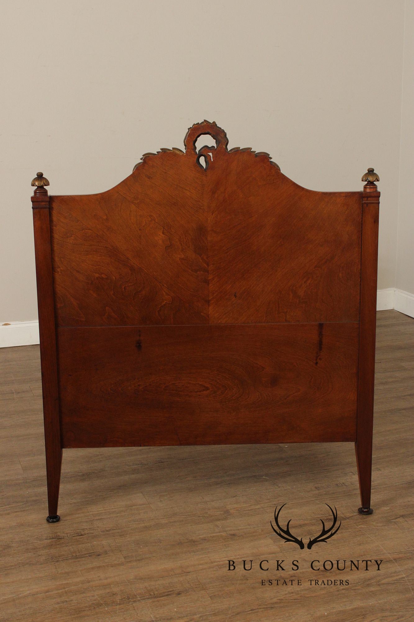 1930's Tobey Furniture Company French Style Pair Of Walnut Twin Beds