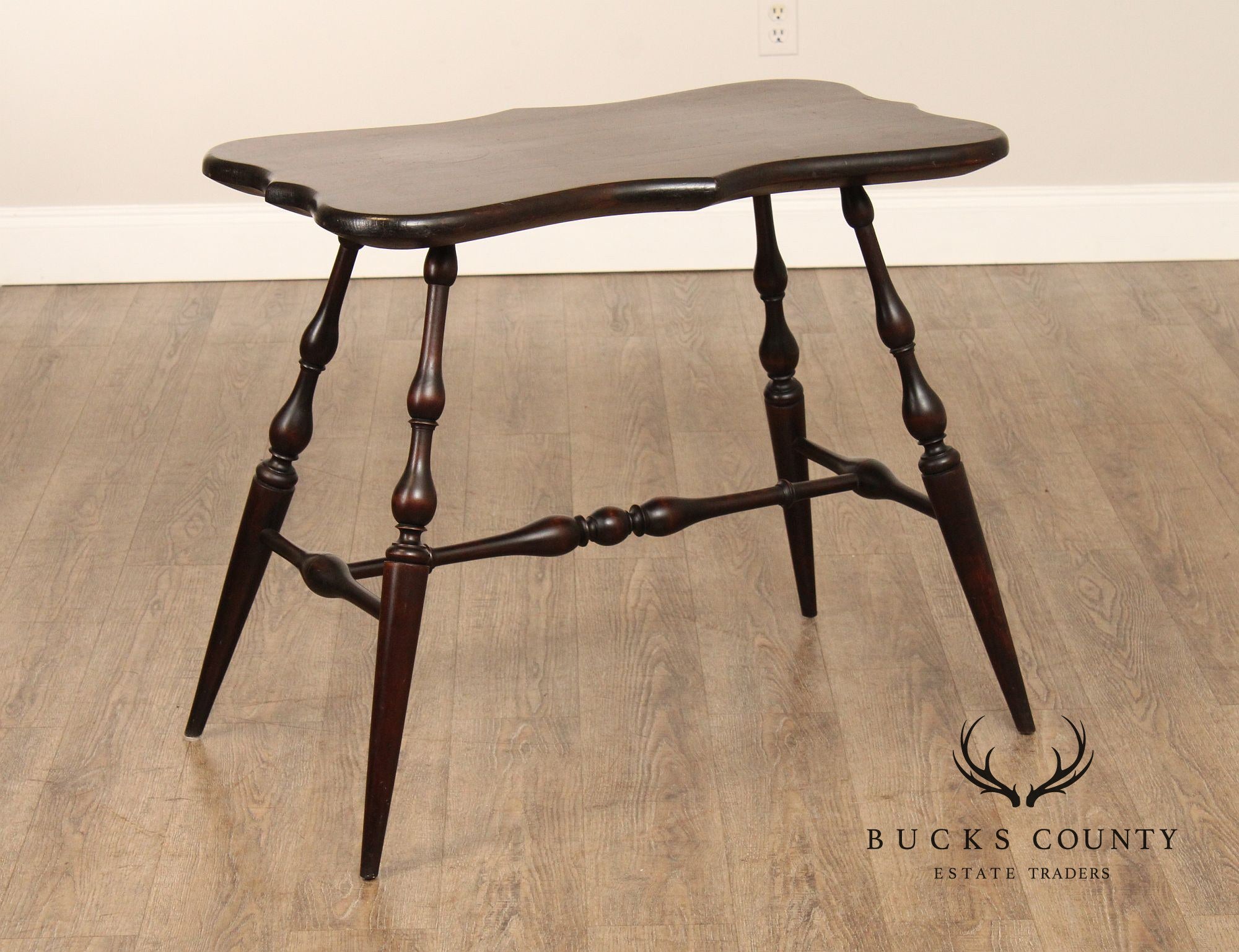 Wallace Nutting Colonial Revival Windsor Side Table