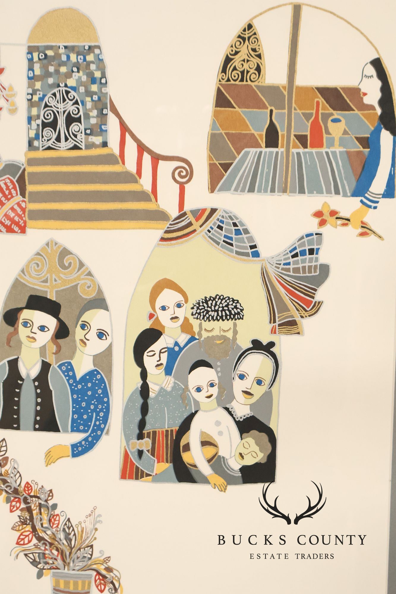 Ilan Hasson Post War Limited Edition Print, 'Waiting for Messiah'