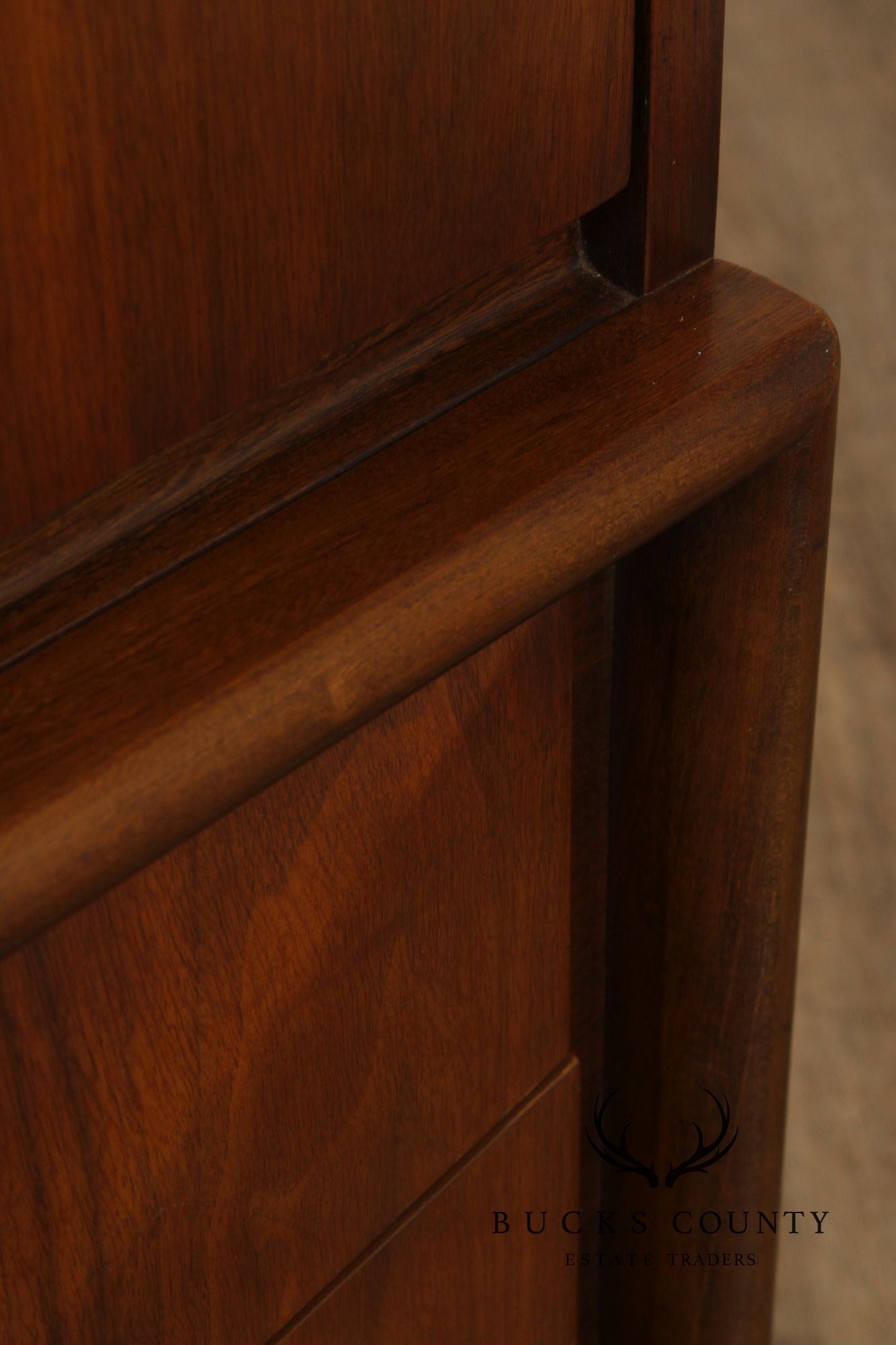 United Furniture Mid Century Modern Walnut High Chest