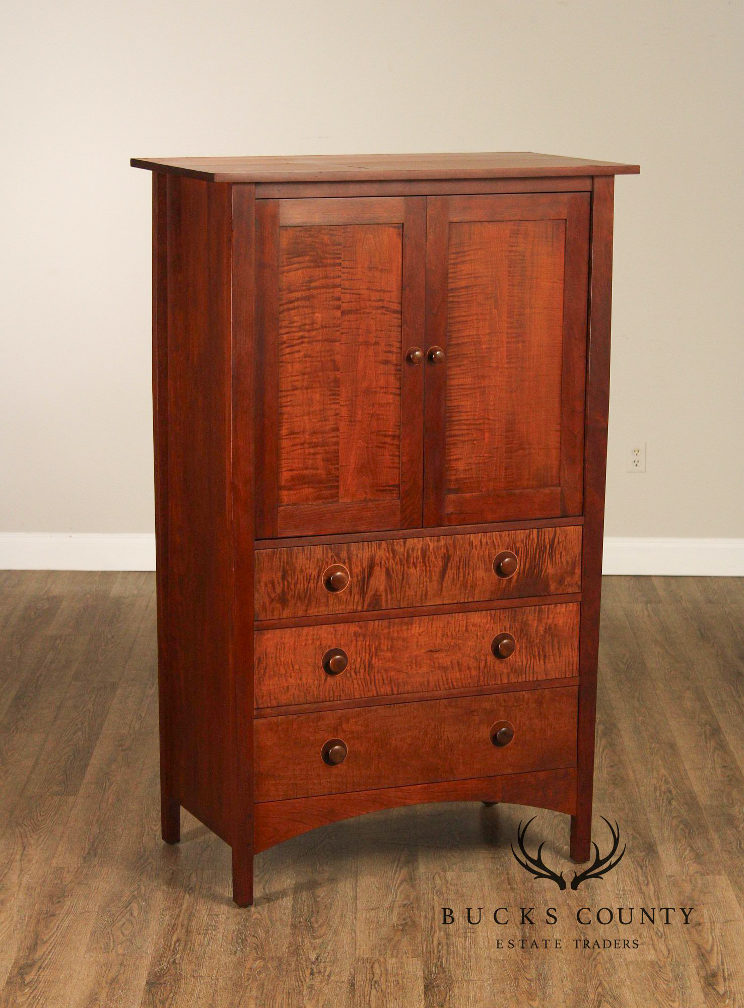 Stickley Mission Collection Harvey Ellis Cherry Door Chest