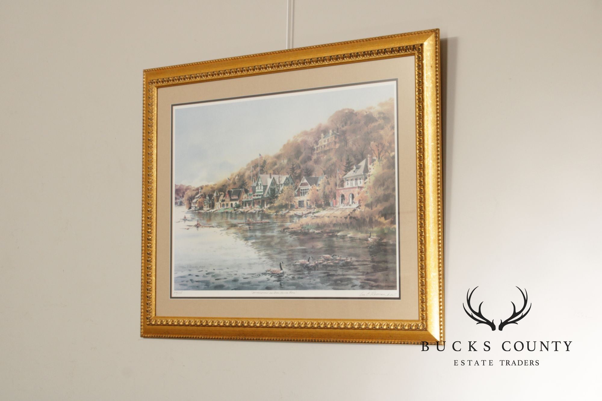 William C. Ressler Limited Edition Print, 'Afternoon on Boat House Row'