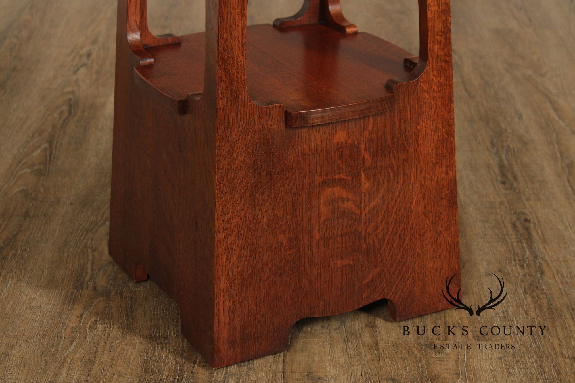 Stickley Mission Collection Arts & Crafts Pagoda Style Oak End Table
