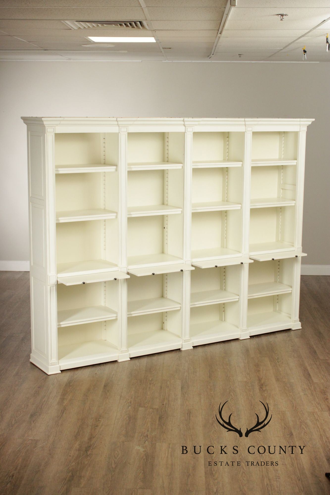 Large Painted Library Bookcase