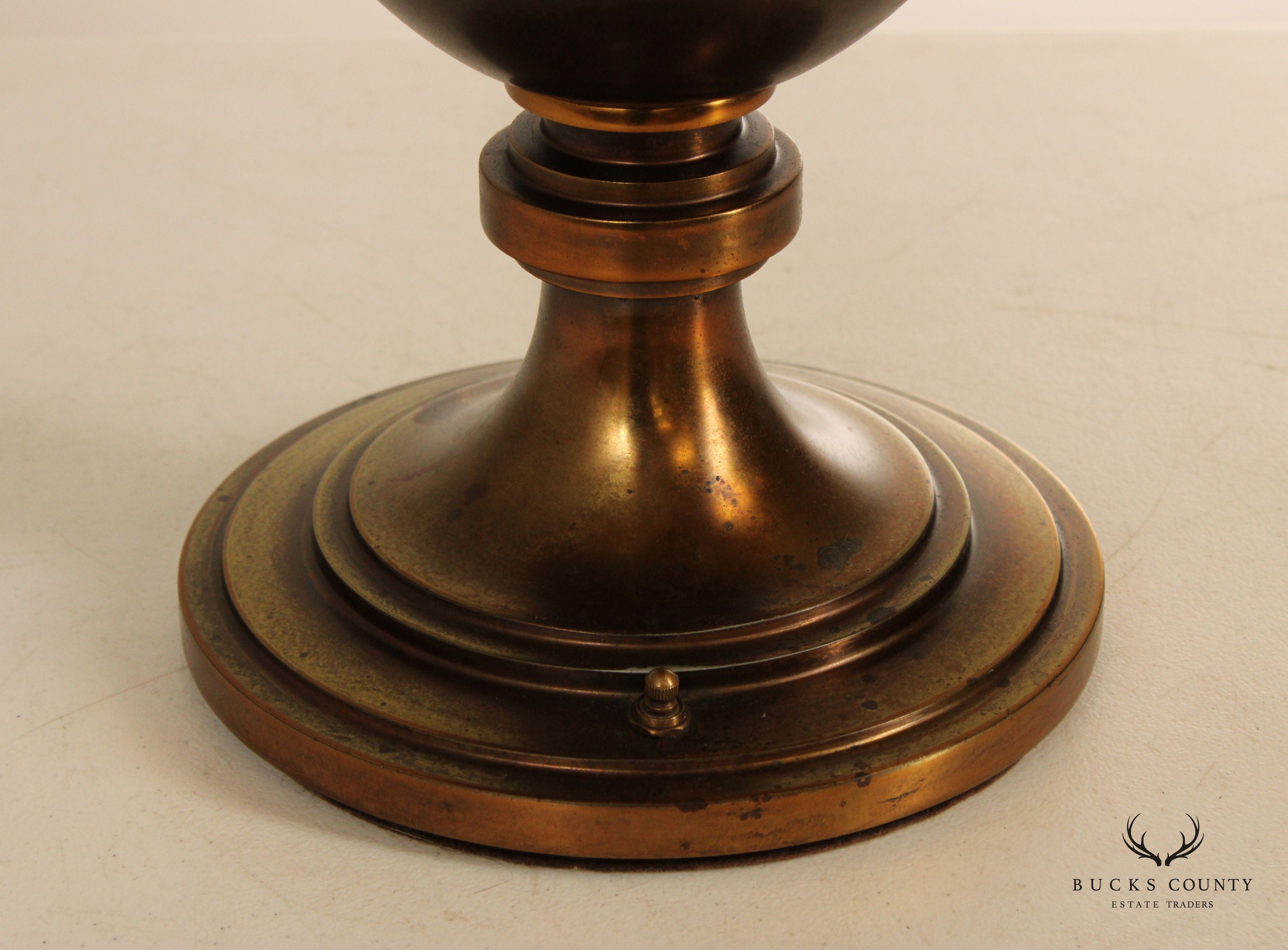 Stiffel Vintage Traditional Brass Urn Form Table Lamp