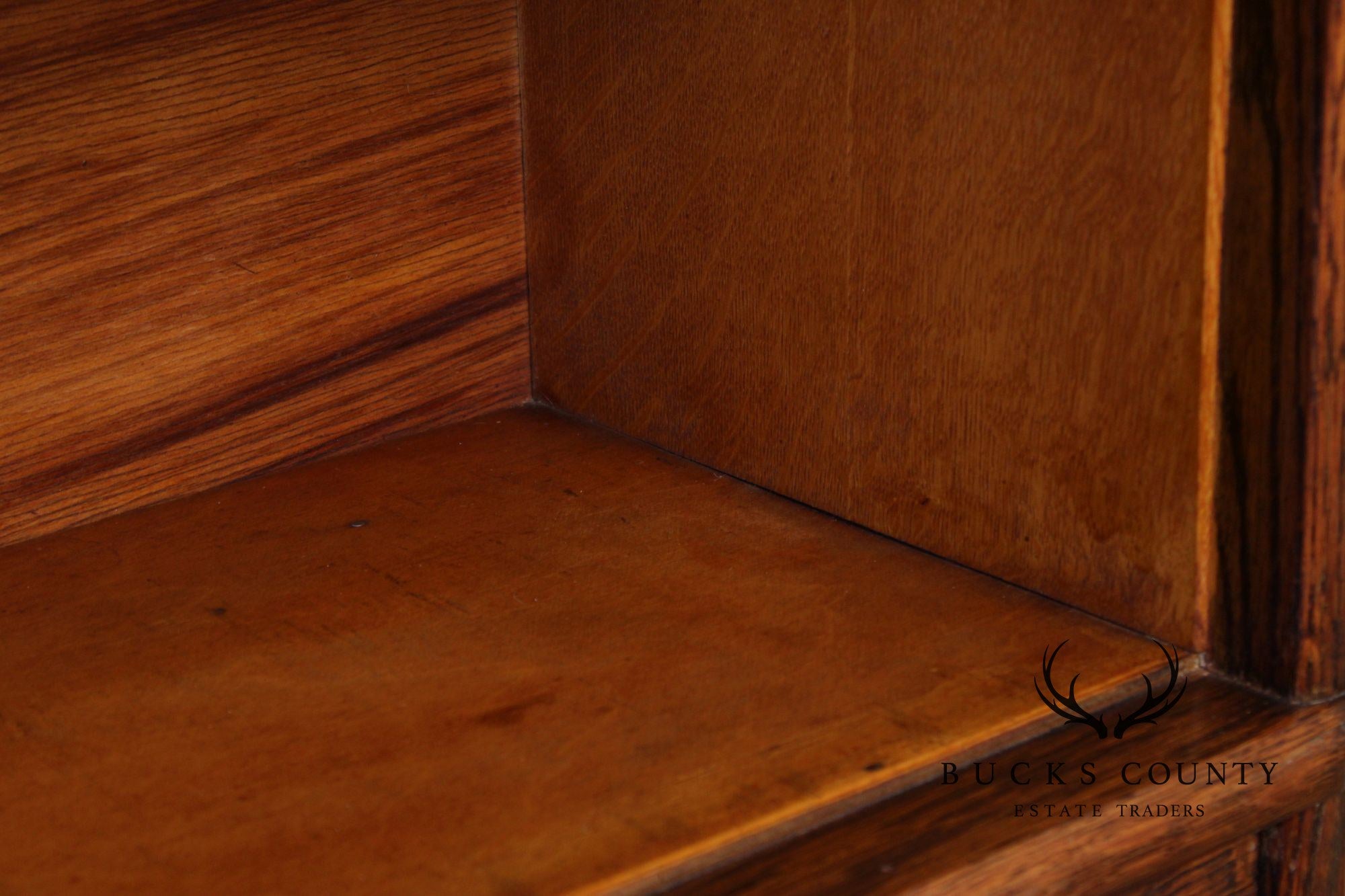 Globe Wernicke Oak Five-Stack Barrister Bookcase