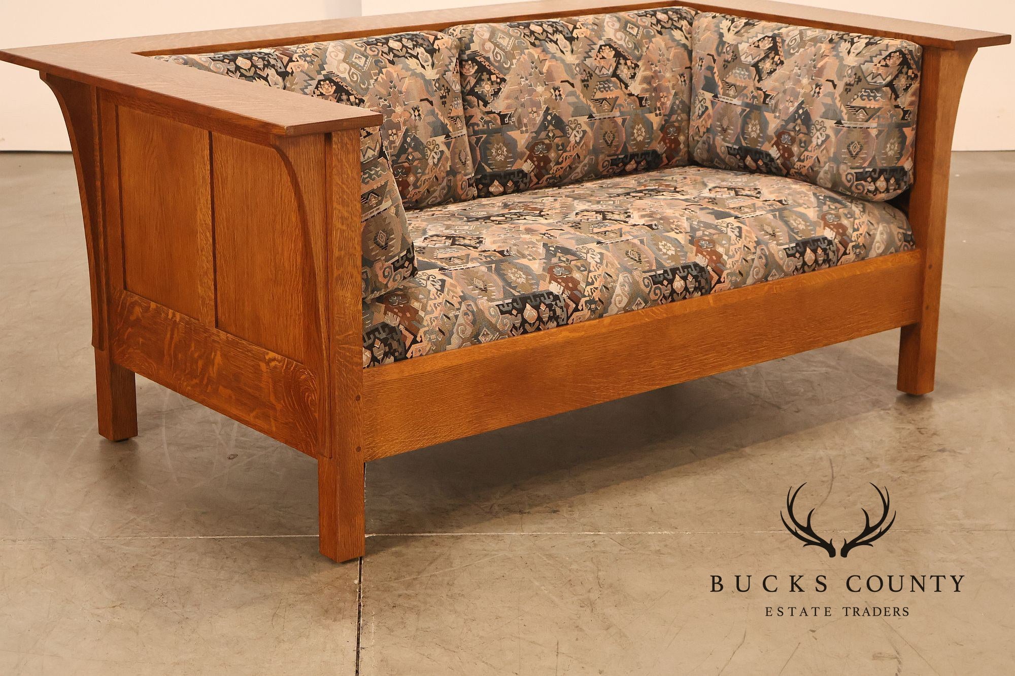 Stickley Mission Collection Oak Prairie Loveseat