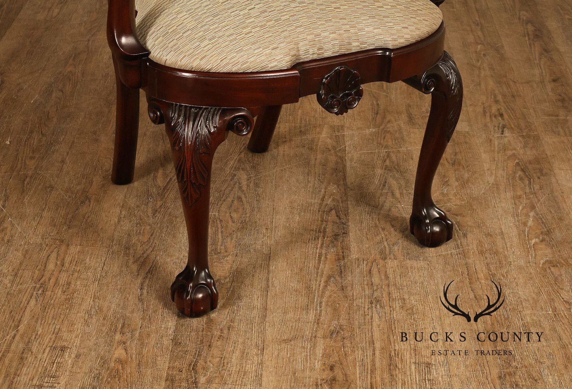 Kindel Winterthur Collection Pair of Mahogany Armchairs
