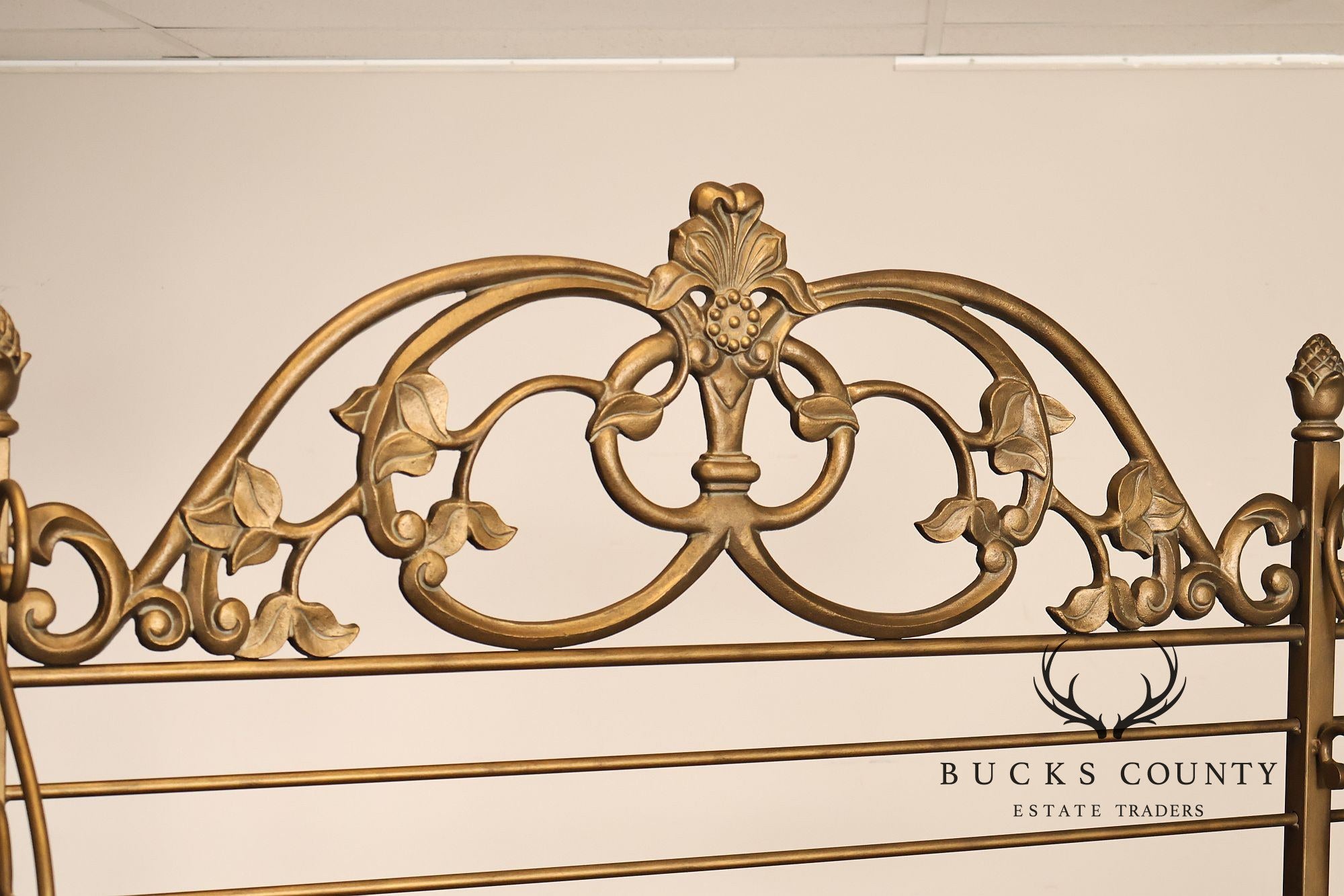 Drexel Heritage French Provincial Sideboard With Metal Scroll Baker's Rack