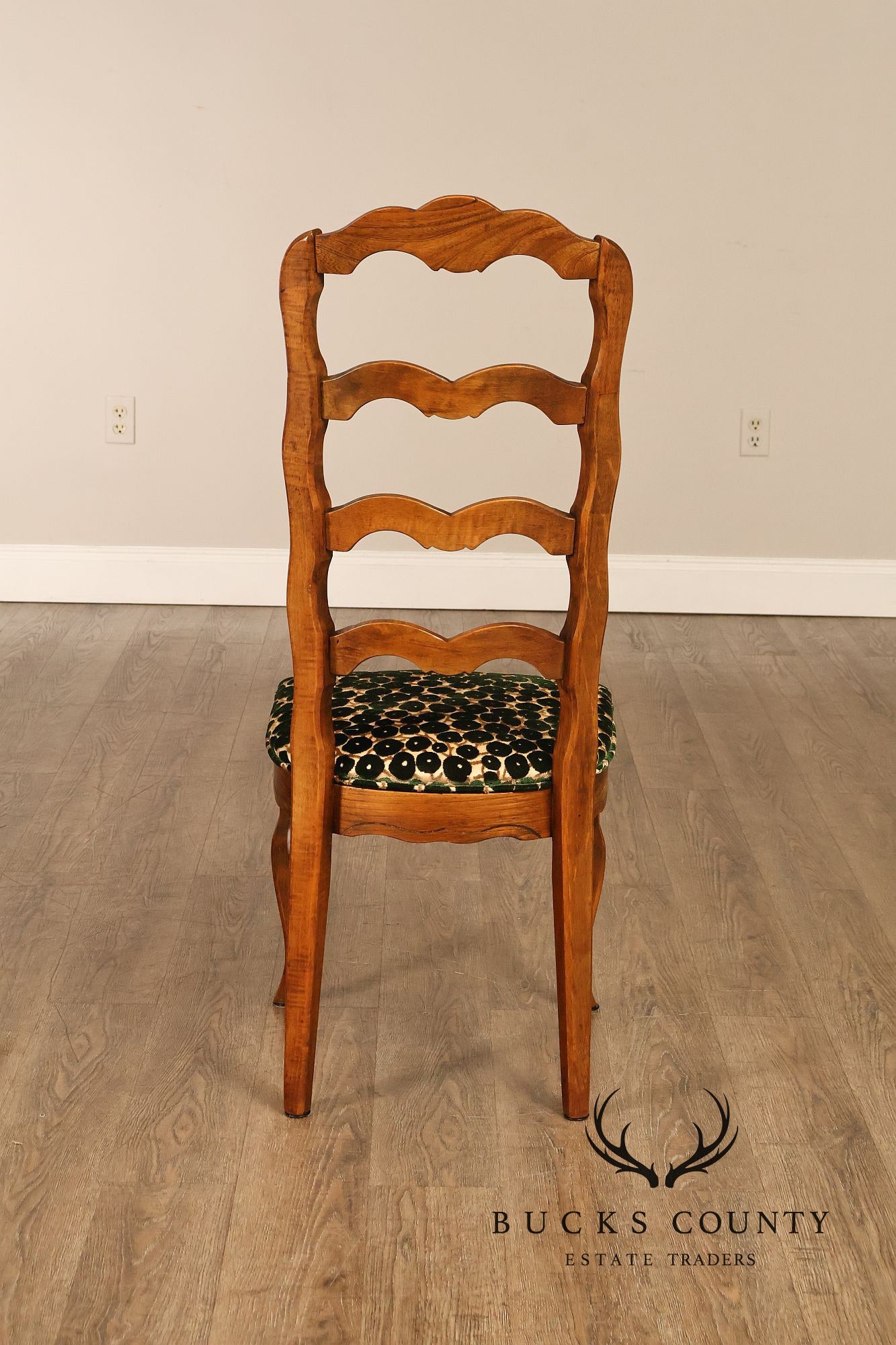 Hill Mfg. Corp. French Country Style Set of Six Ladderback Dining Chairs