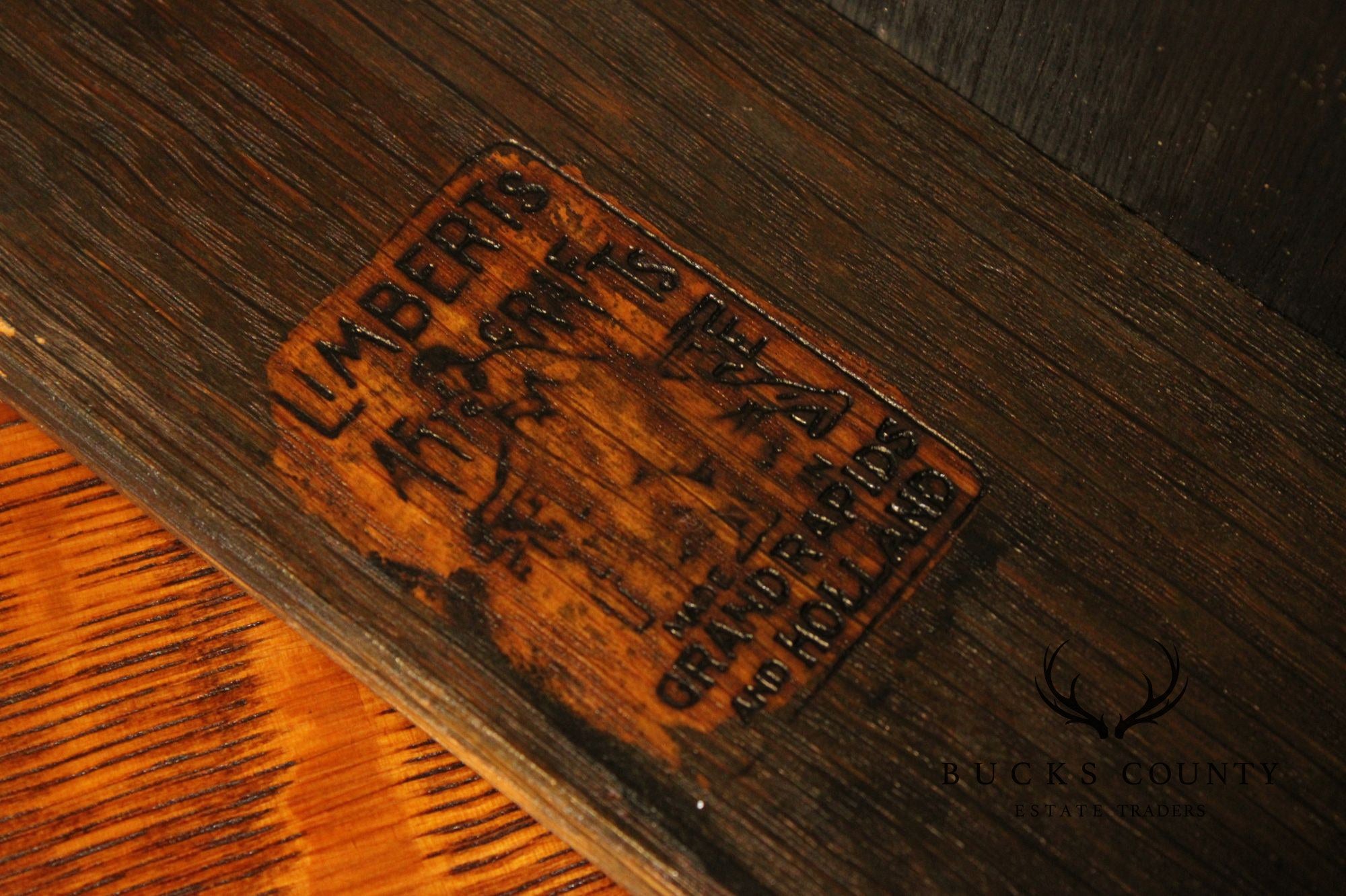 Limbert Antique Mission Oak Library Table