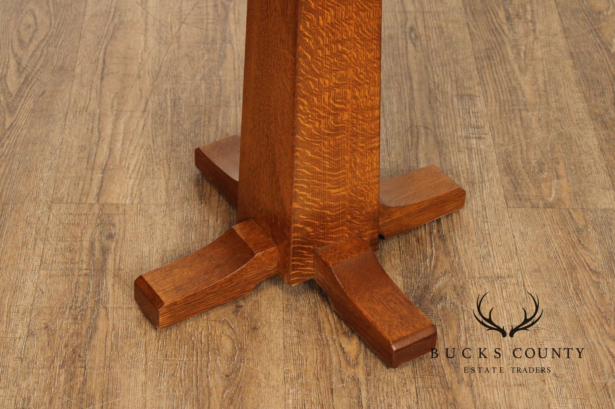 Stickley Mission Collection Oak Pedestal