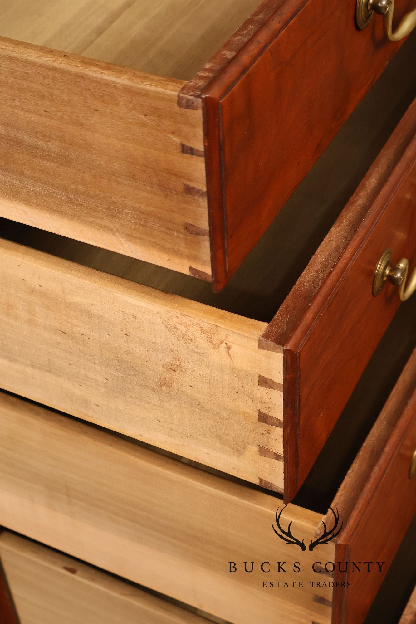 David T. Harring Chippendale Style Walnut Two Piece Jackson Press
