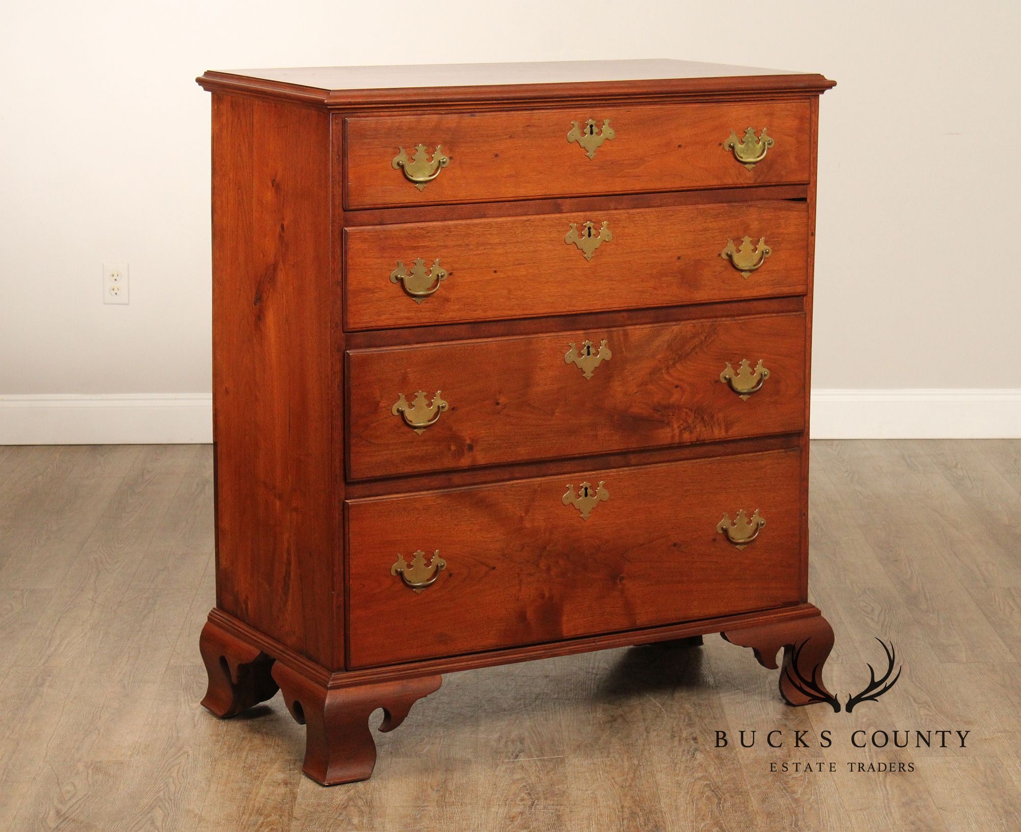 Antique Philadelphia Chippendale Walnut Chest of Drawers