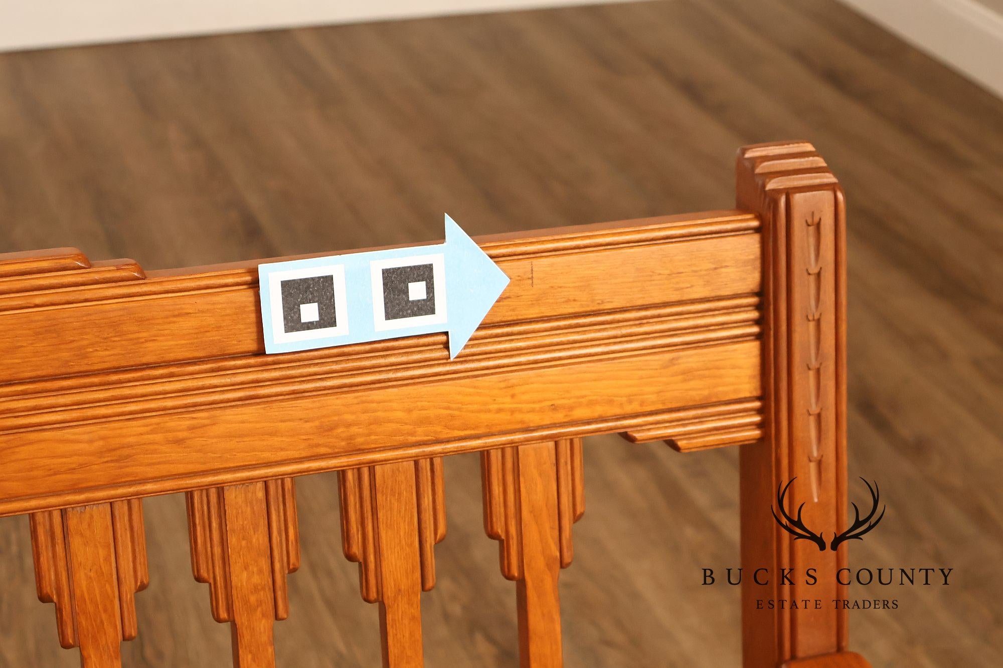 Vintage Southwestern Style Rush Seat Bench