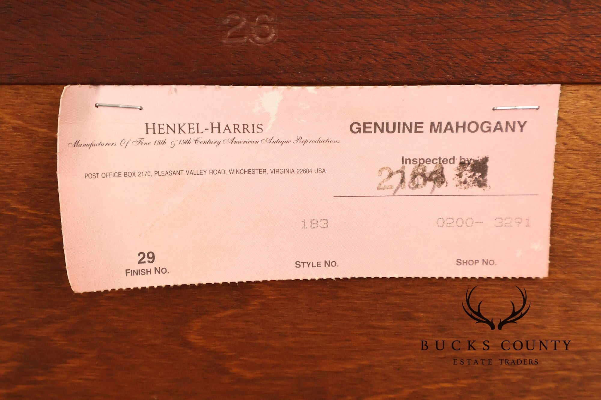 Henkel Harris Mahogany Long Dresser