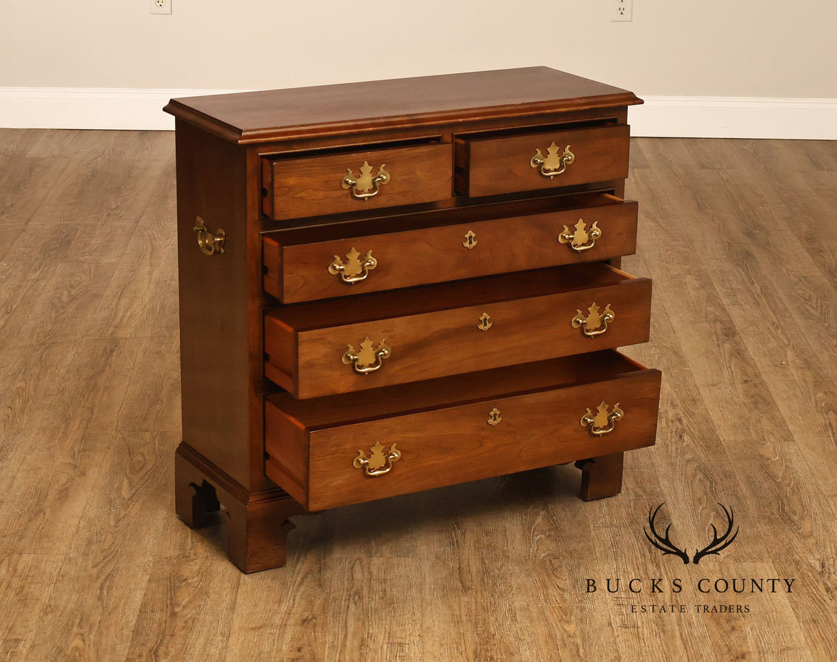 Stickley Chippendale Style Cherry Chest Of Drawers