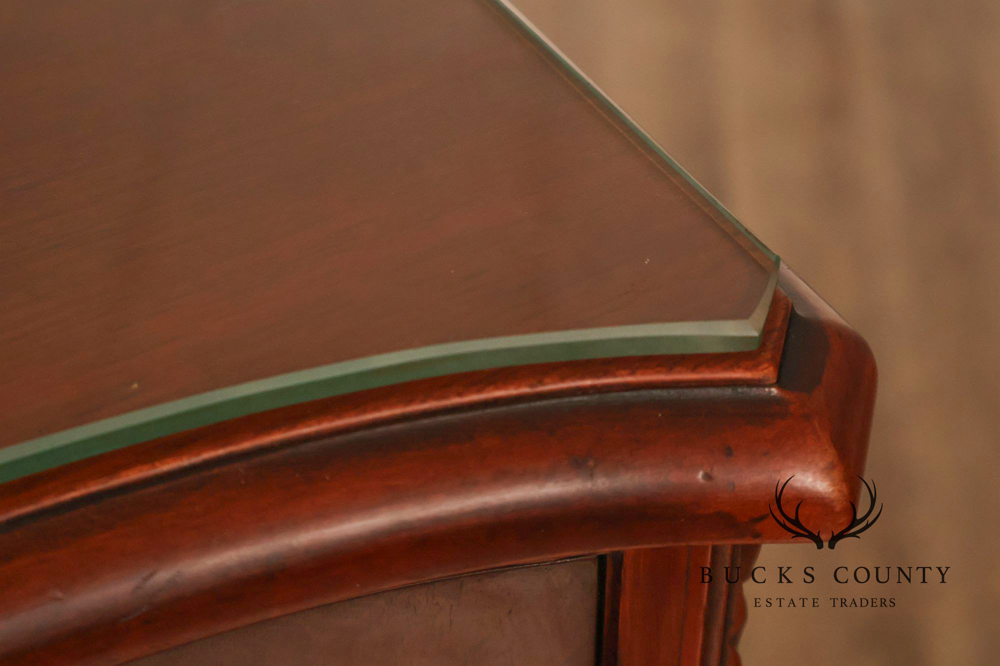 1940;s French Style Flame Mahogany Serpentine Chest-On-Chest