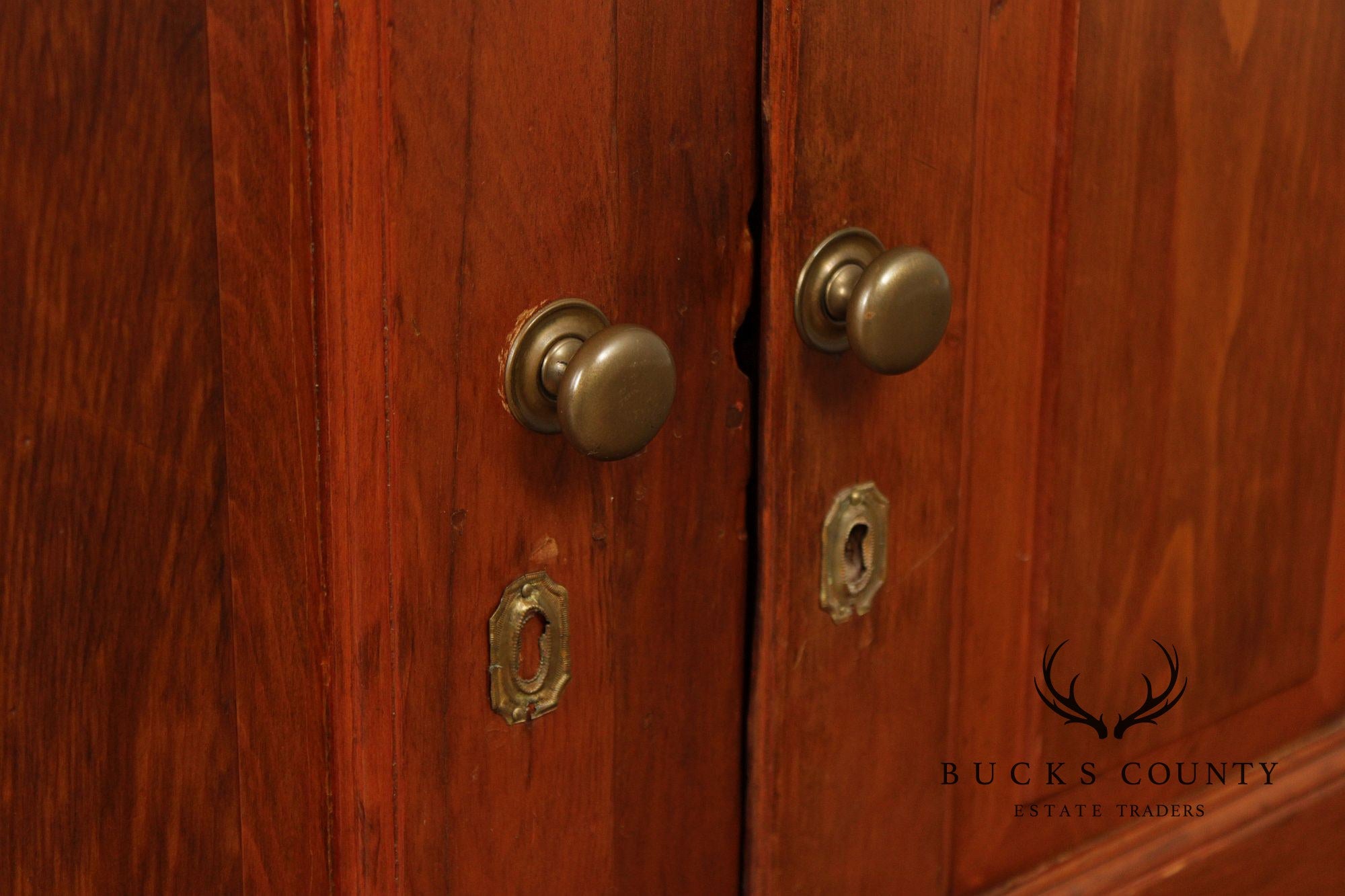 Antique Softwood Corner Cupboard