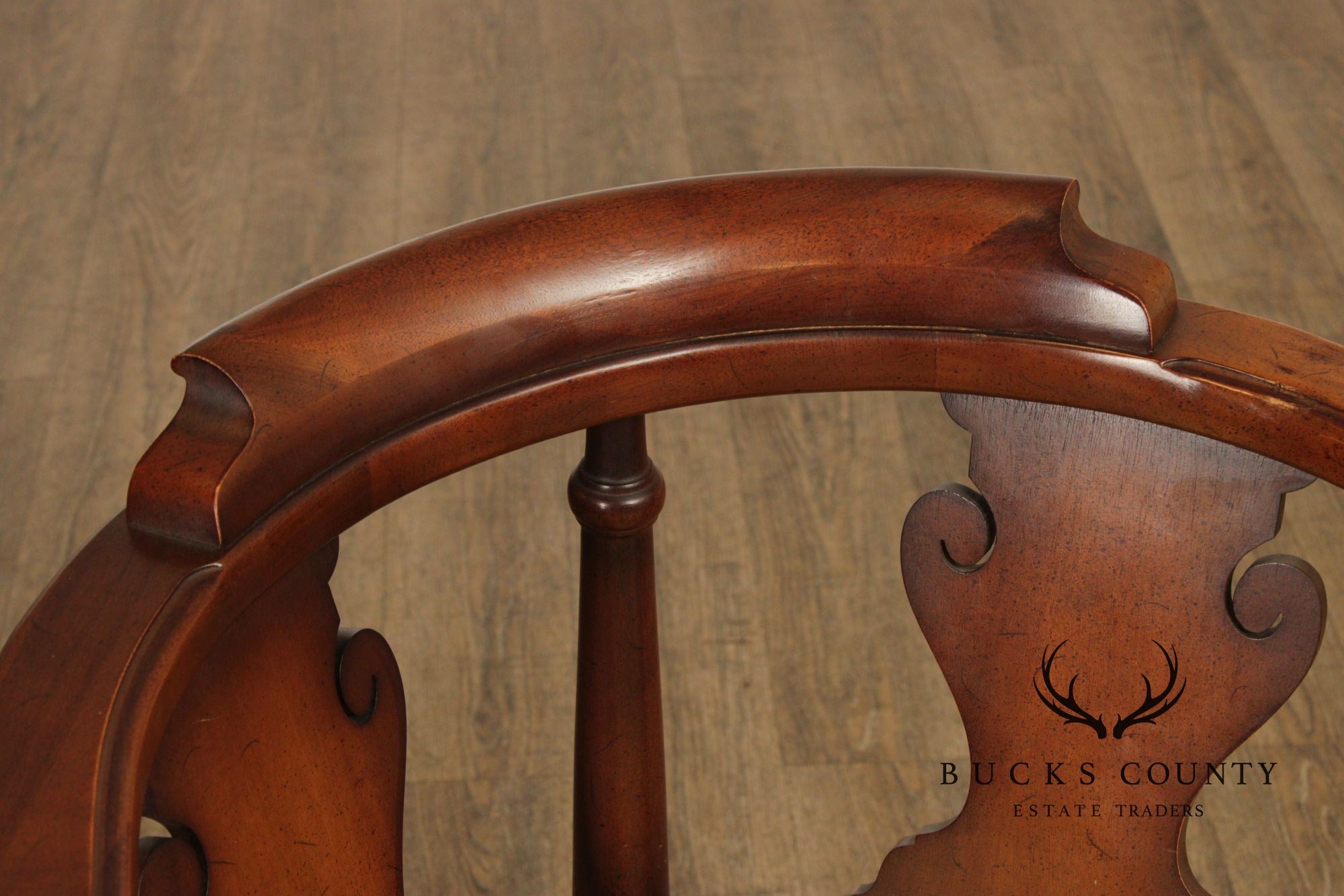 Queen Anne Style Mahogany Corner Chair