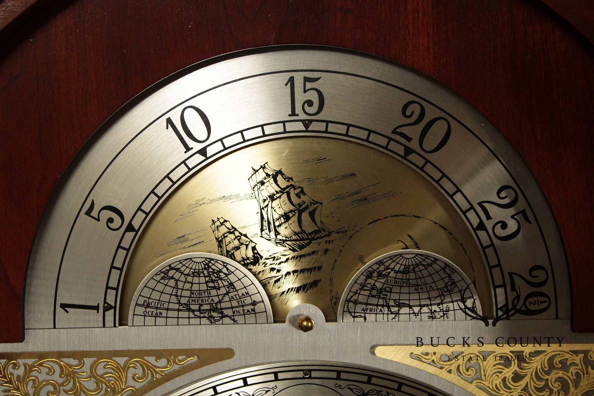 Ridgeway Winford Cherry Corner Grandfather Clock