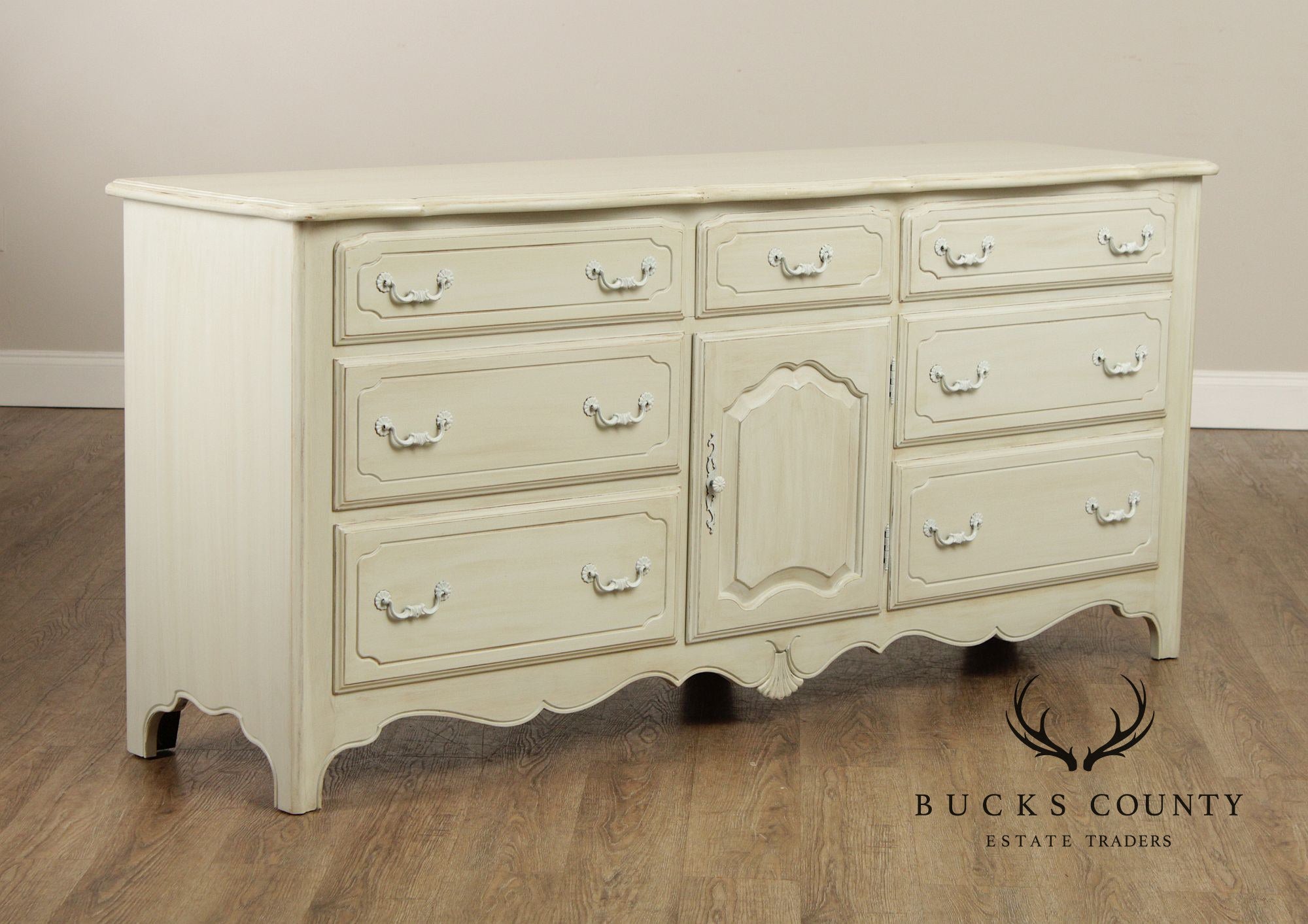 Ethan Allen 'Country French' Painted Door Dresser