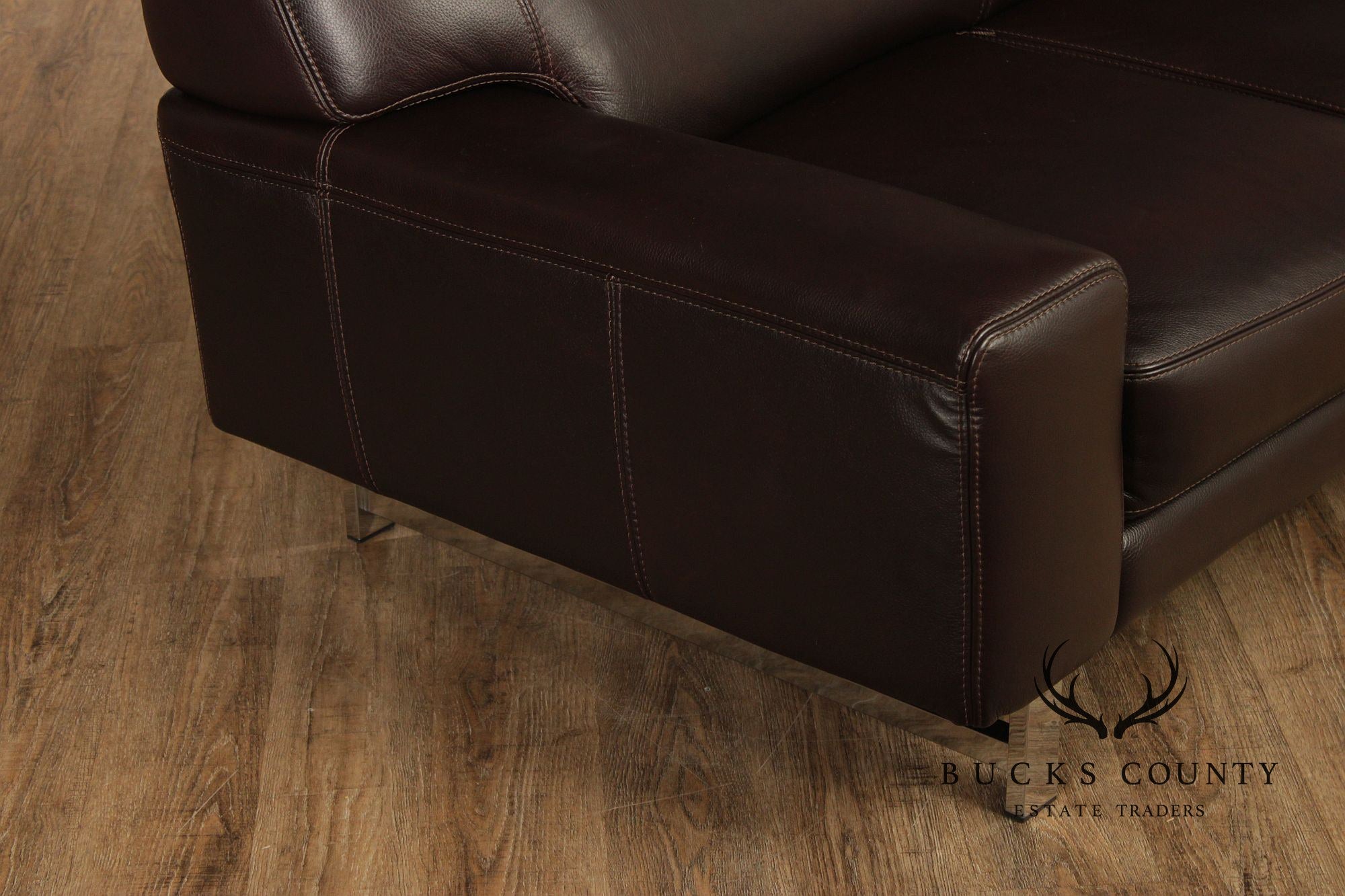 Chateau d’ Ax Brown Italian Leather Sofa