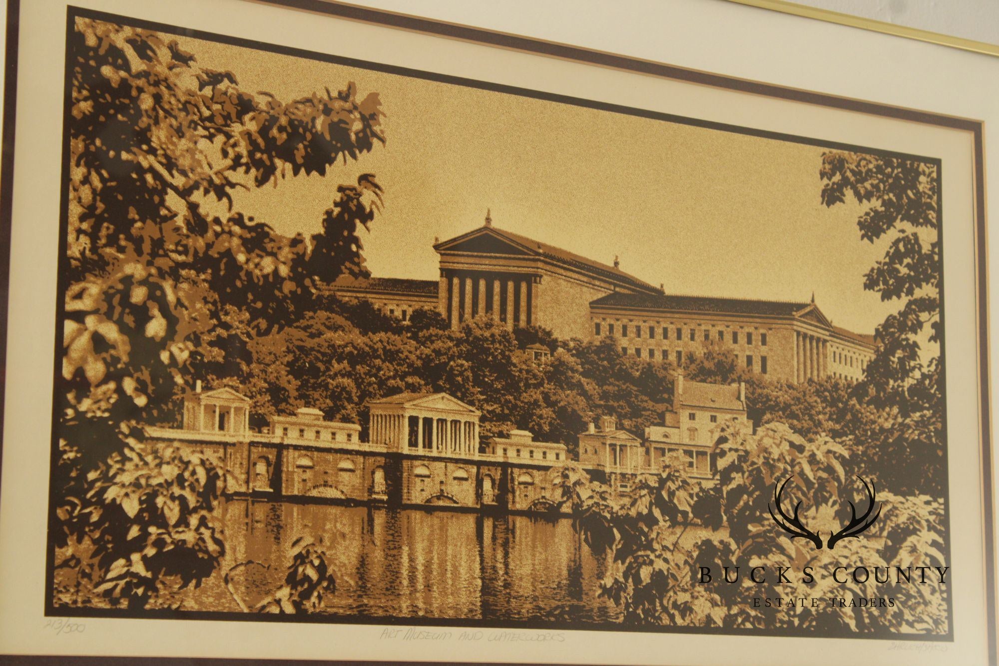 Robert Ehrlich and Linda Sacco 'Art Museum and Waterworks' Print