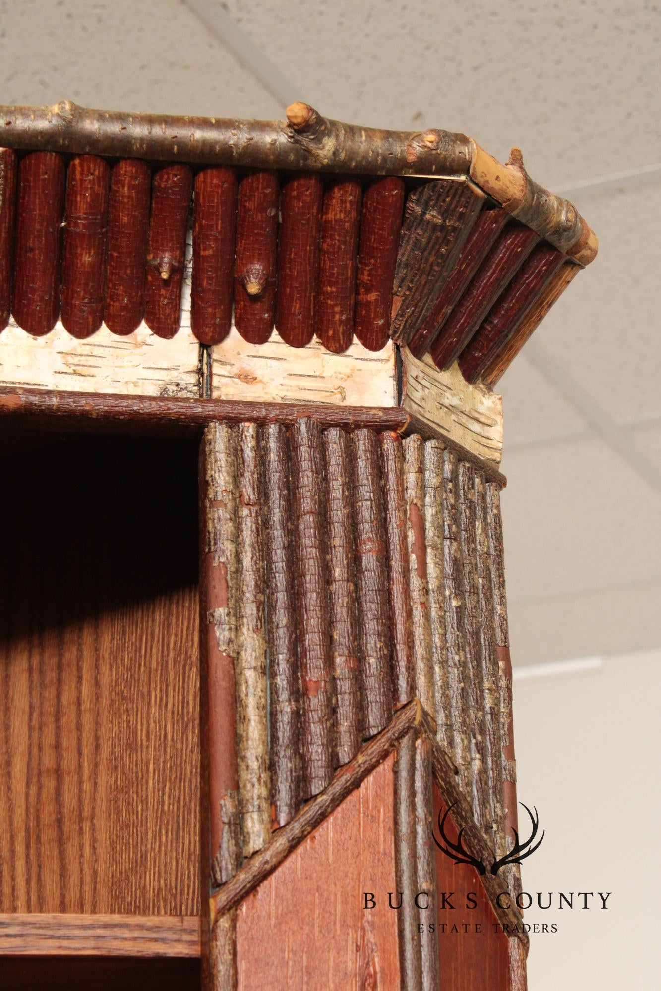 Phil Kellogg Adirondack Style Corner Cabinet