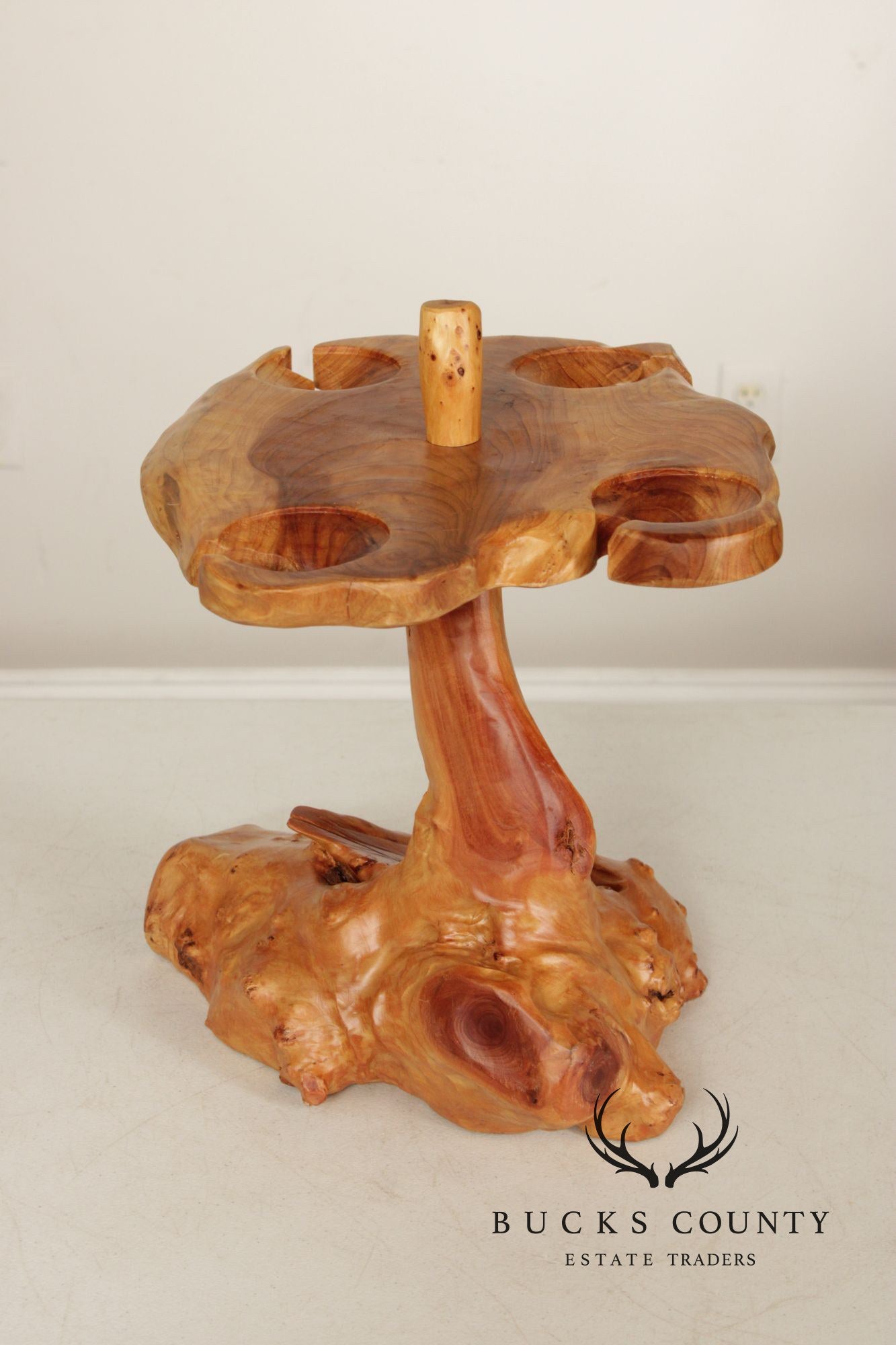 Custom Burlwood Wine Glass Rack