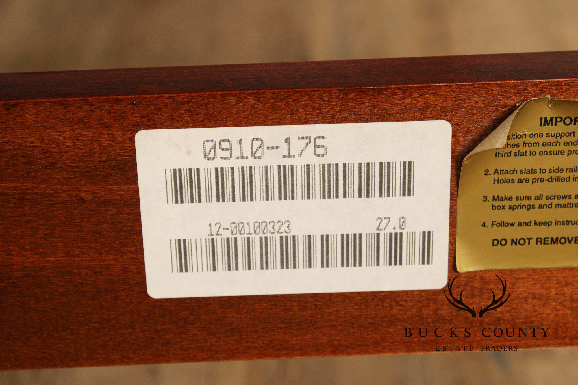 Link Taylor Mahogany King Rice Carved Poster Bed