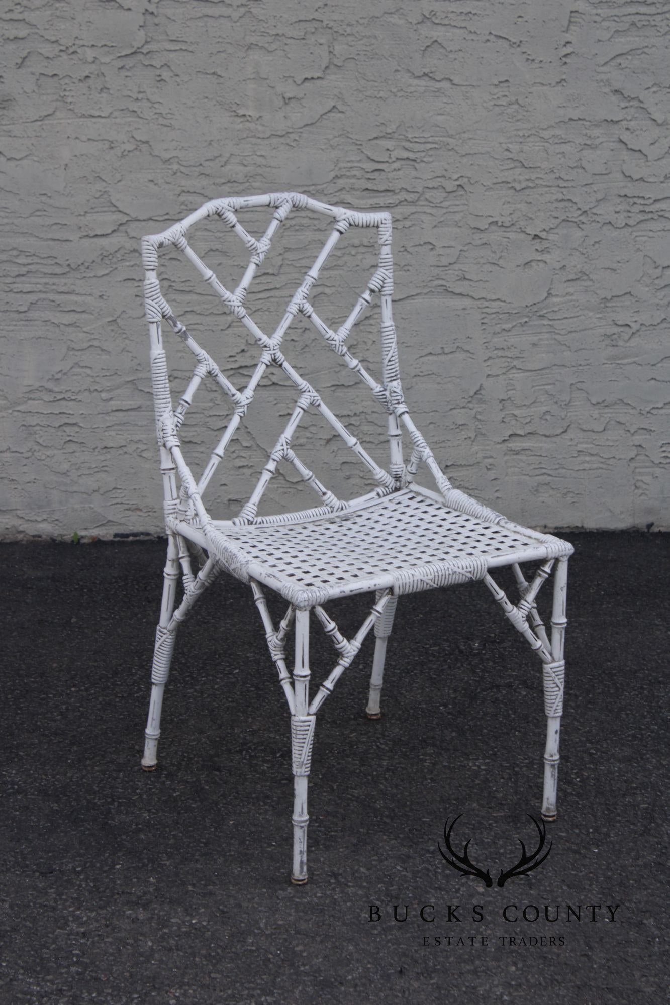 Venemen of California Faux Bamboo Cast Aluminum Patio Dining Set
