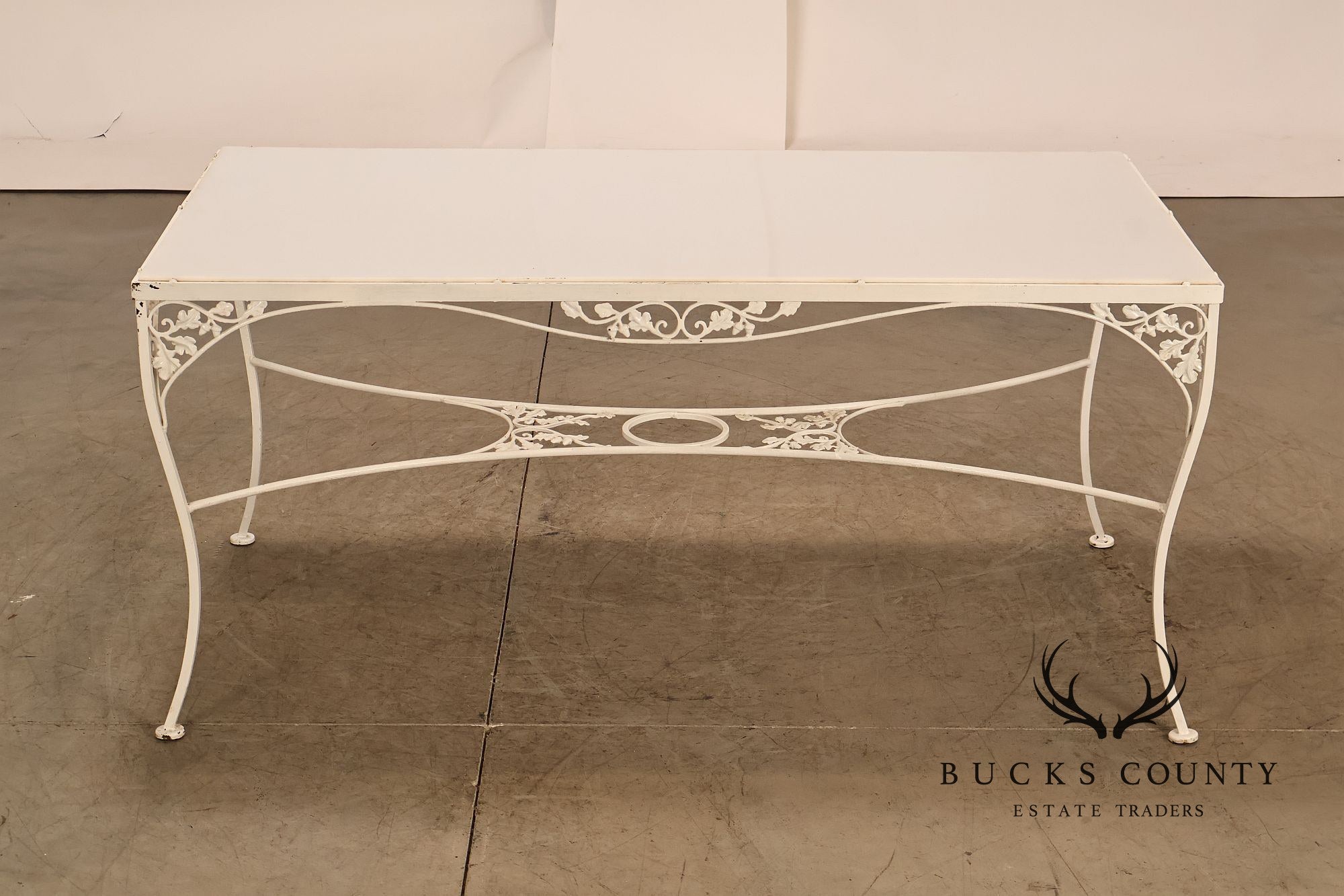Woodard 'Orleans' Wrought Iron Patio Dining Table