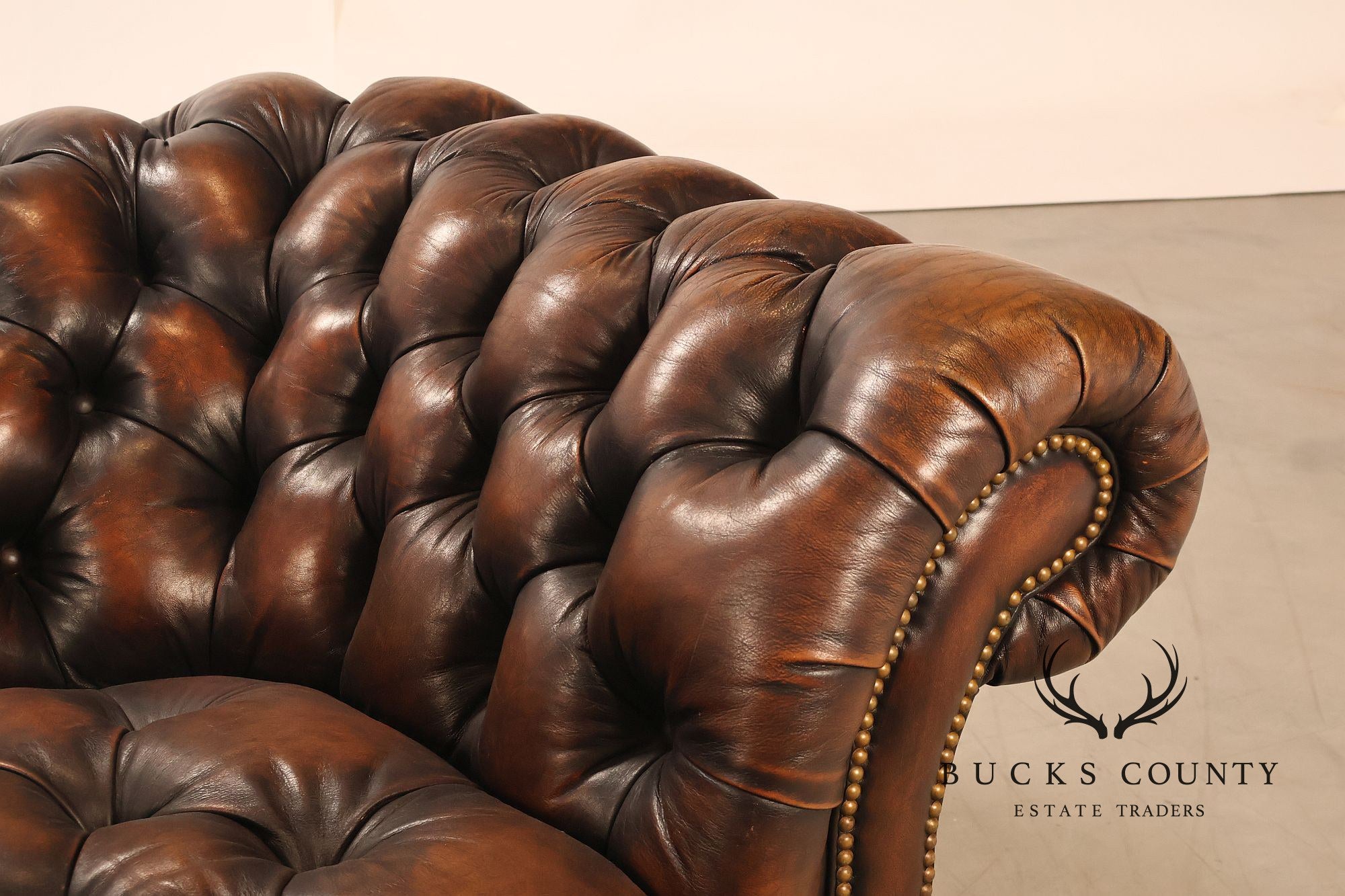Hancock & Moore Leather Chesterfield Sofa