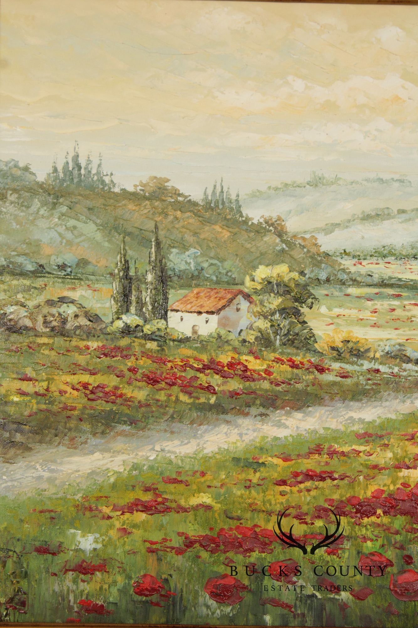 W. Adams Tuscan Landscape Painting