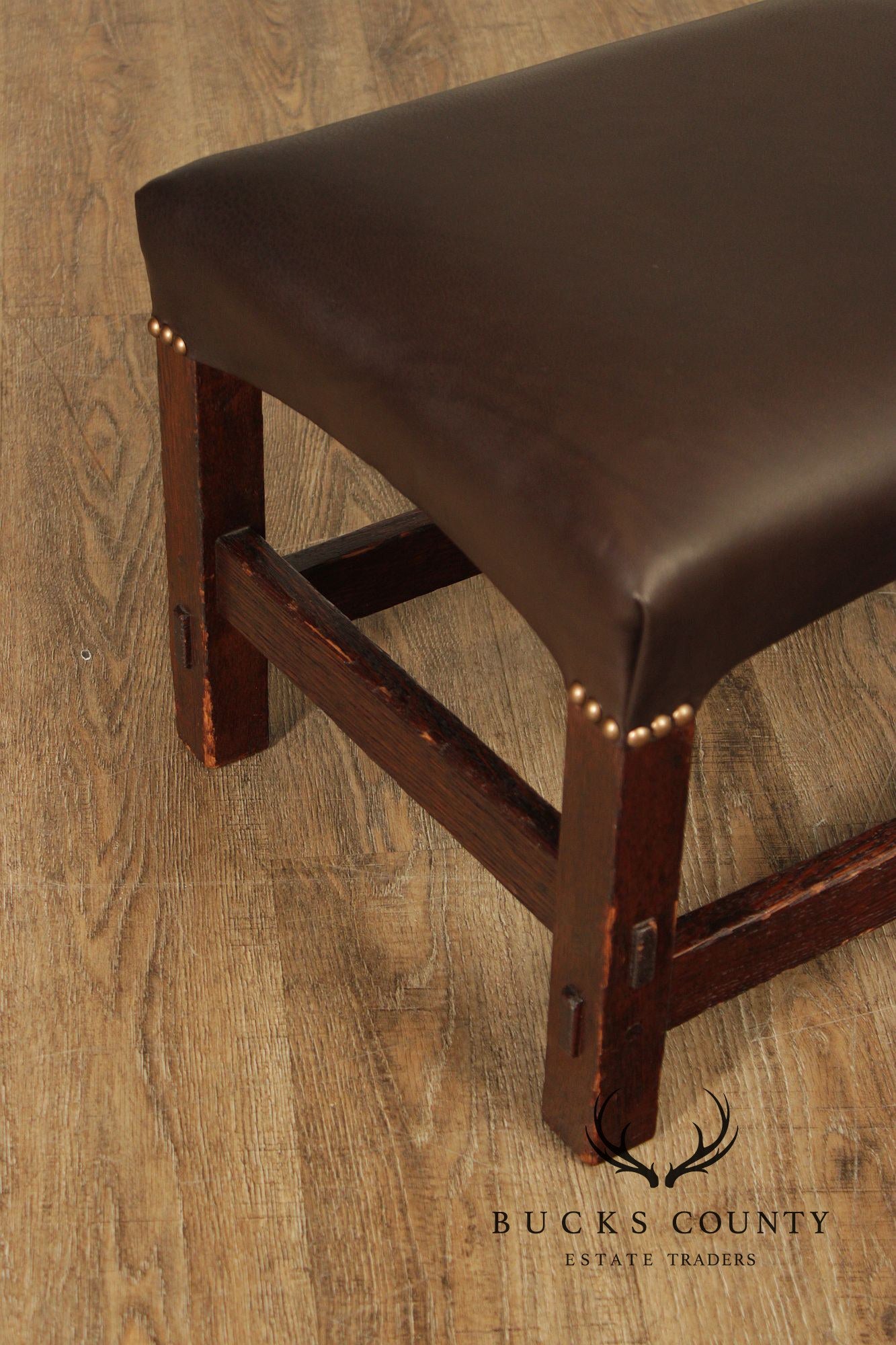 Antique Mission Oak Footstool