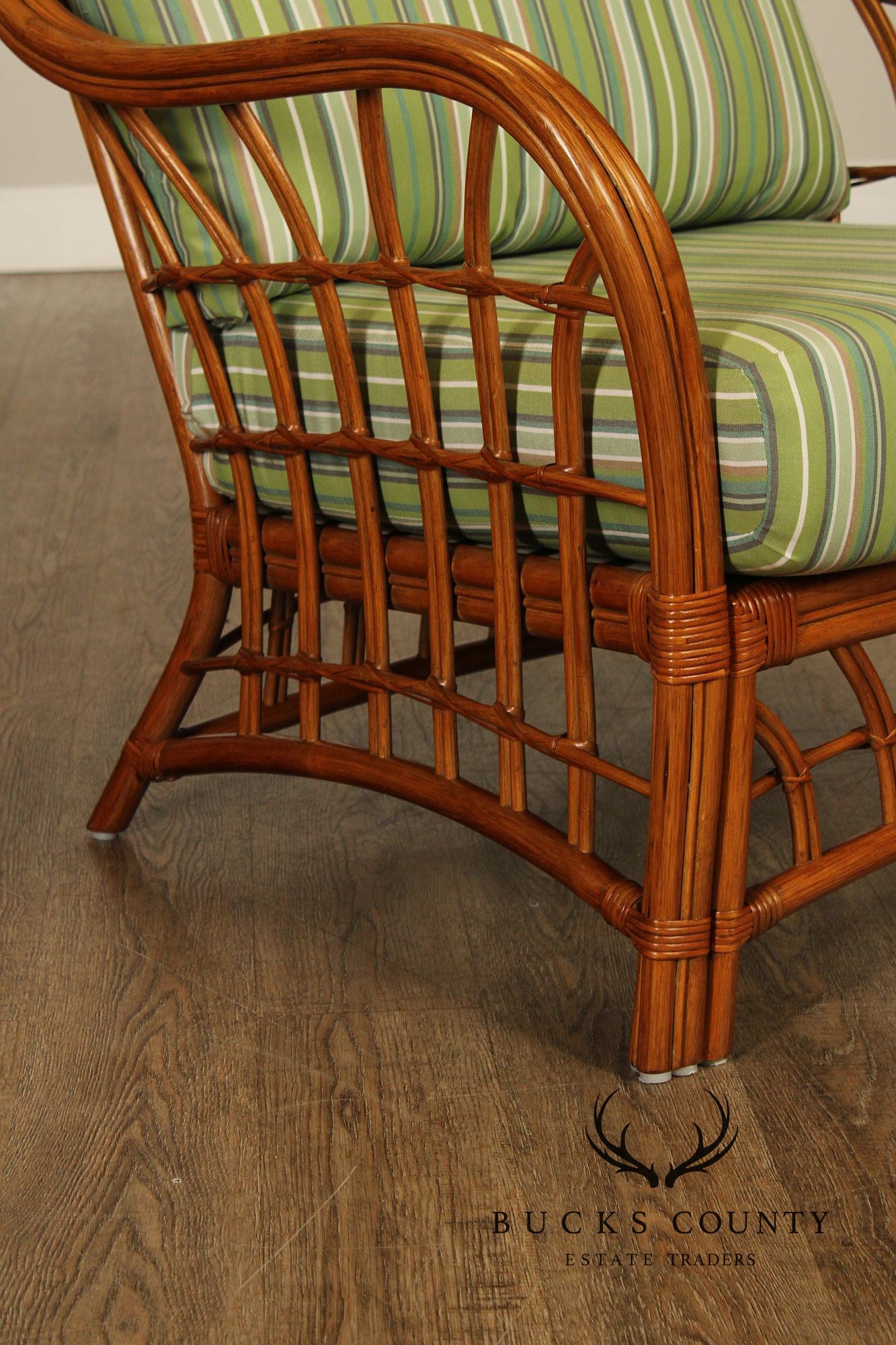 South Sea Rattan 'New Kauai' Lounge Chair with Ottoman