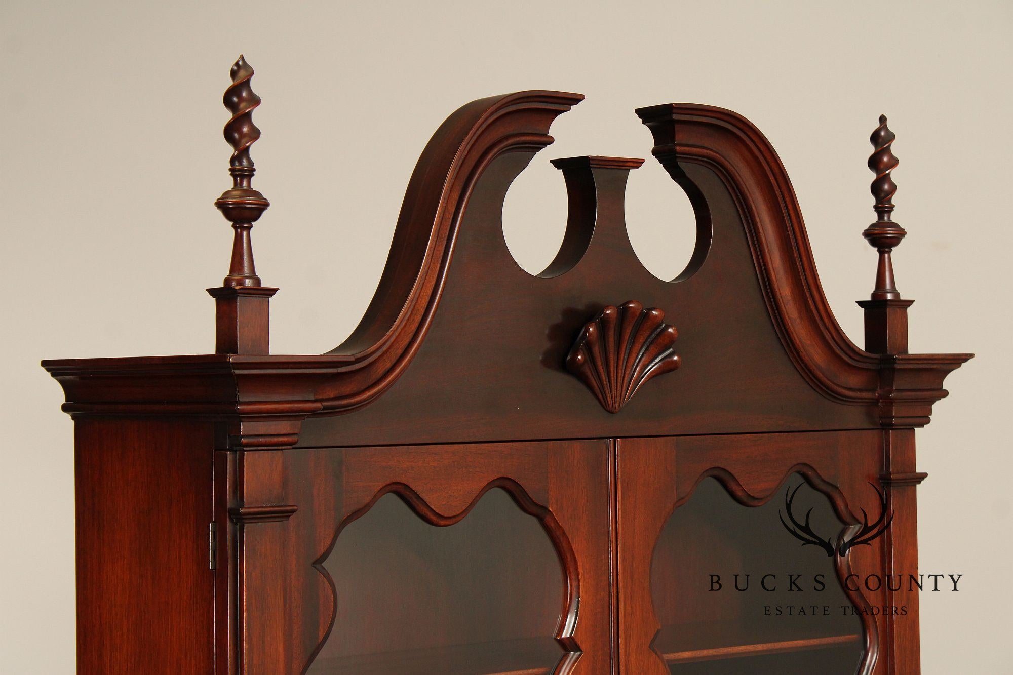 1940's Georgian Style Mahogany Secretary Bookcase