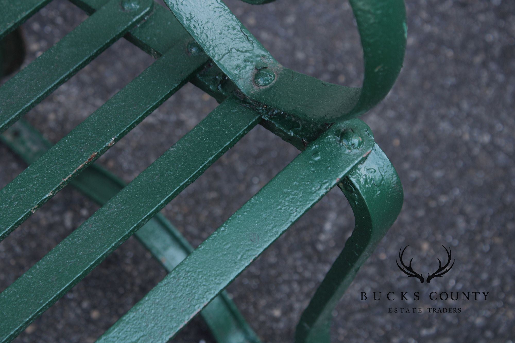 Antique Pair of Wrought Iron Outdoor Garden Armchairs