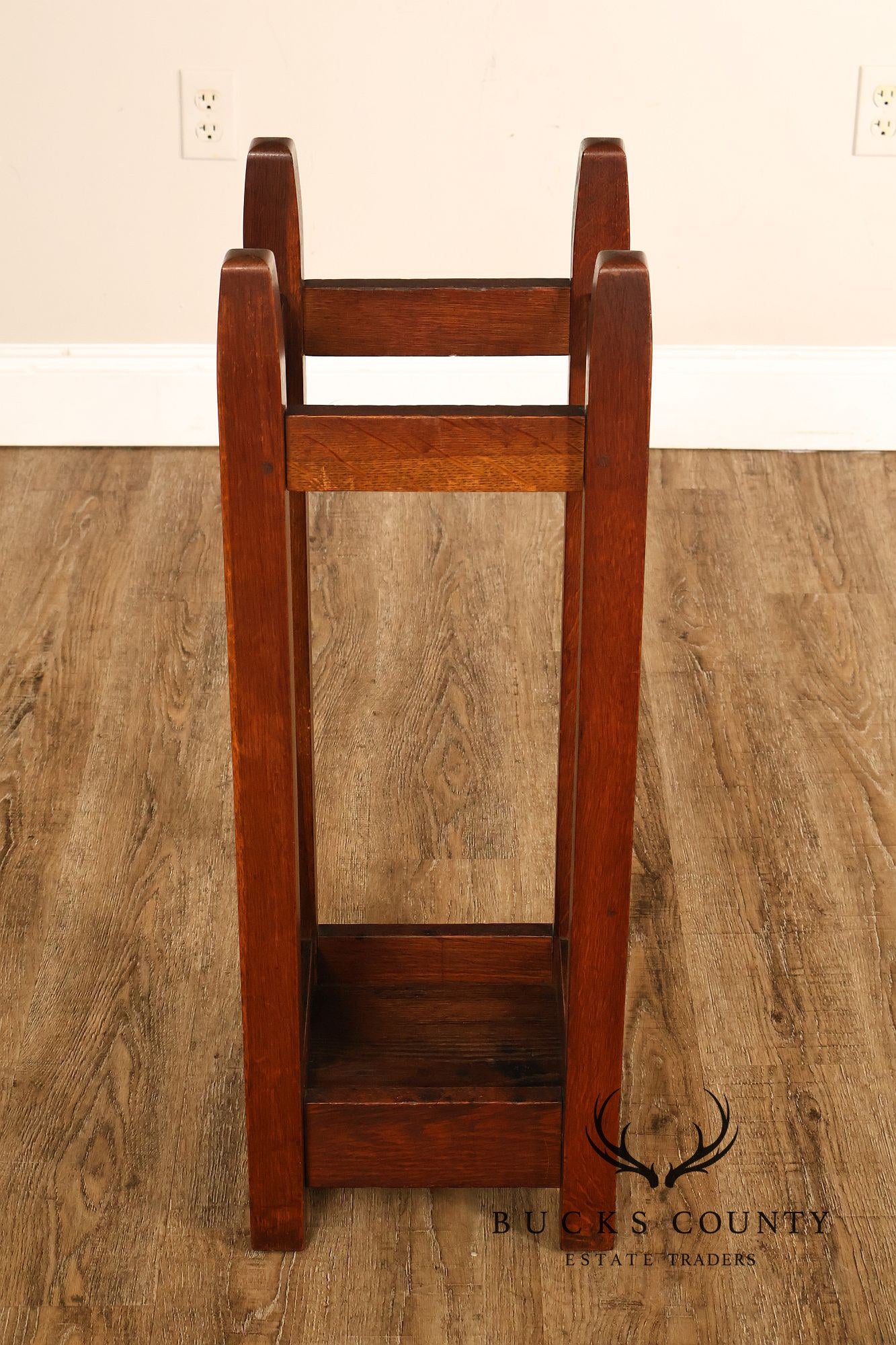 Gustav Stickley Arts And Crafts Oak Umbrella Stand model #54