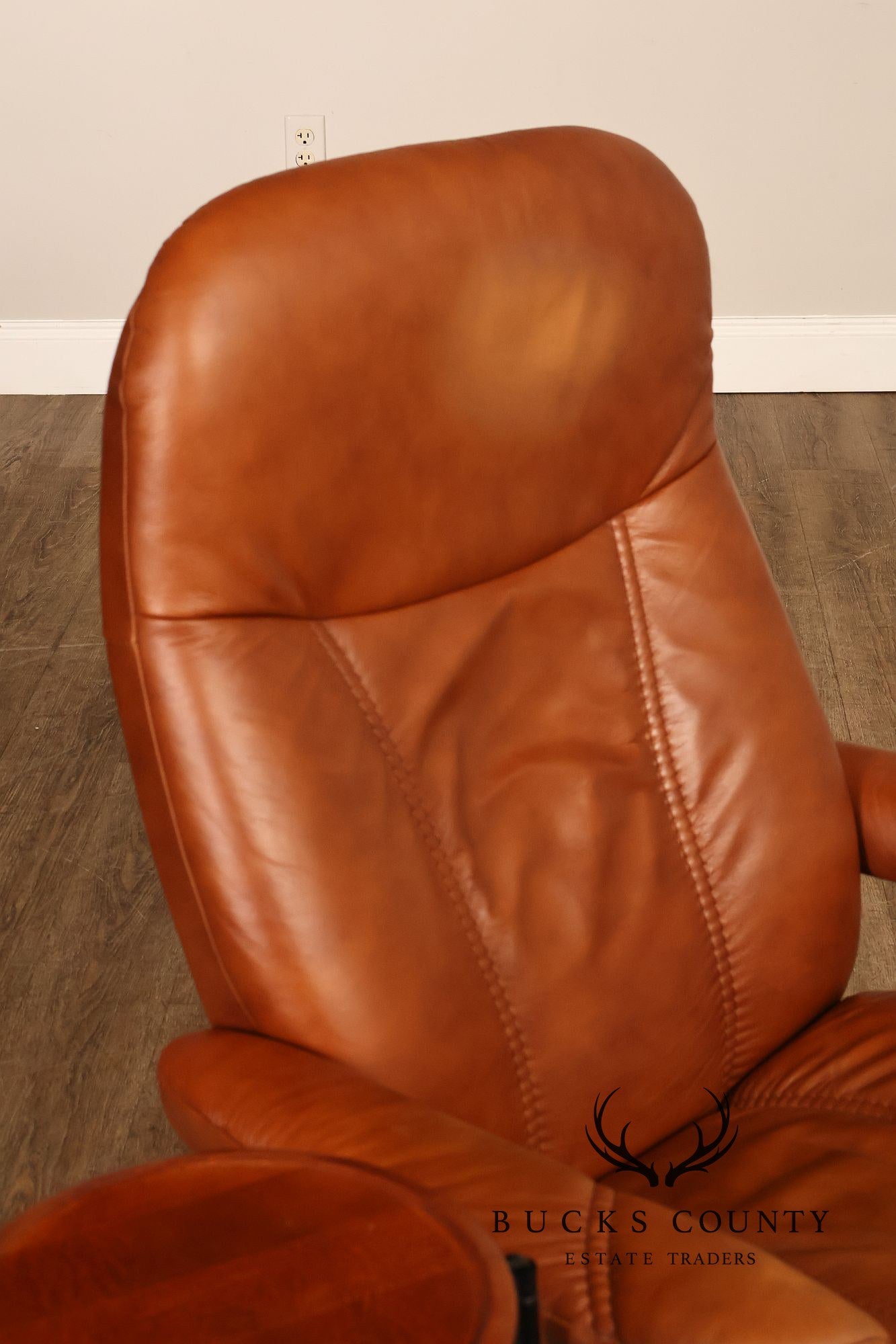 Ekornes Stressless Leather Recliner Chair And Ottoman